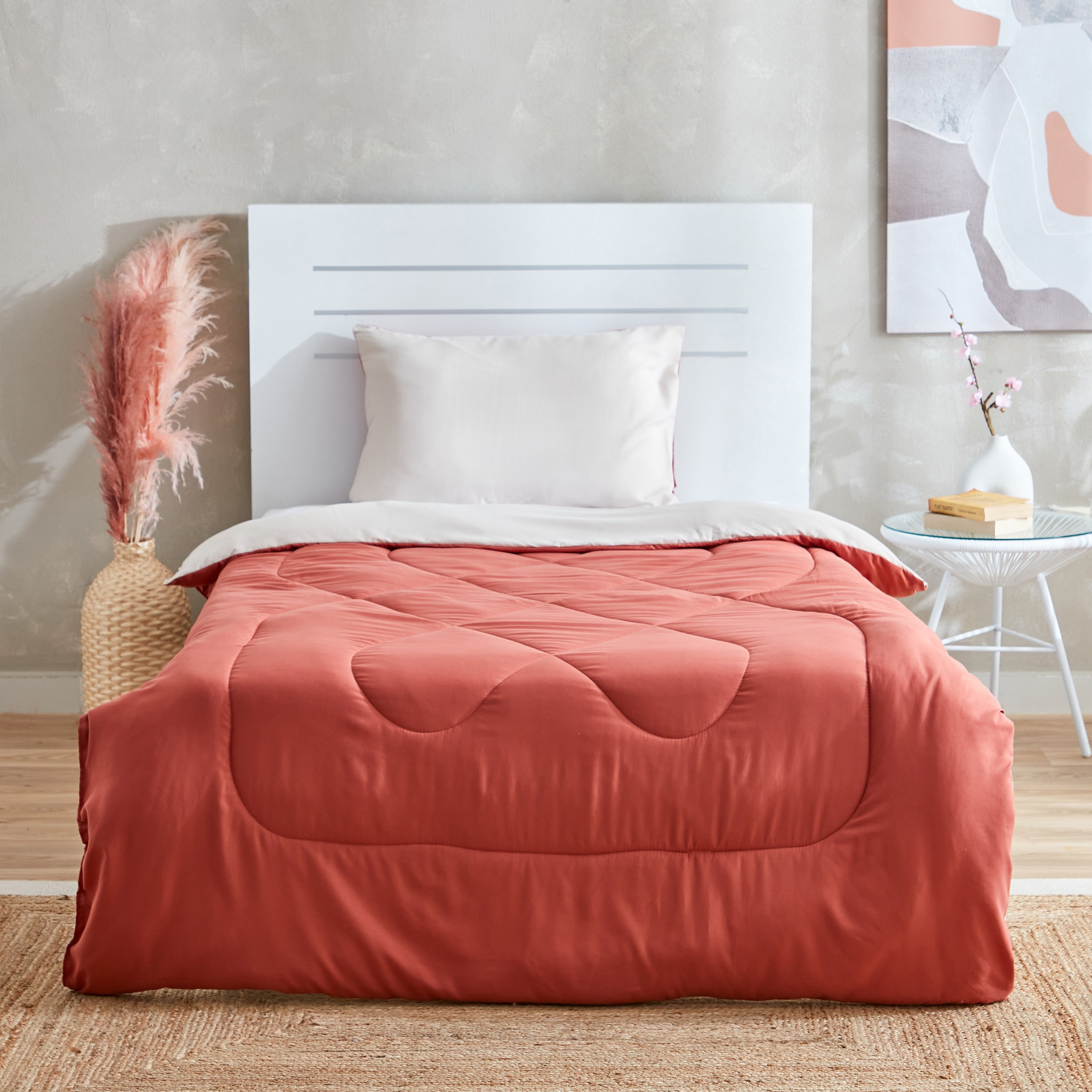 طقم لحاف مزدوج ألياف دقيقة يستخدم على الوجهين قطعتين من ديربي - 160x220 سم-hbxkidsandyouth-beddingandfurnishings-comfortersets-image-3