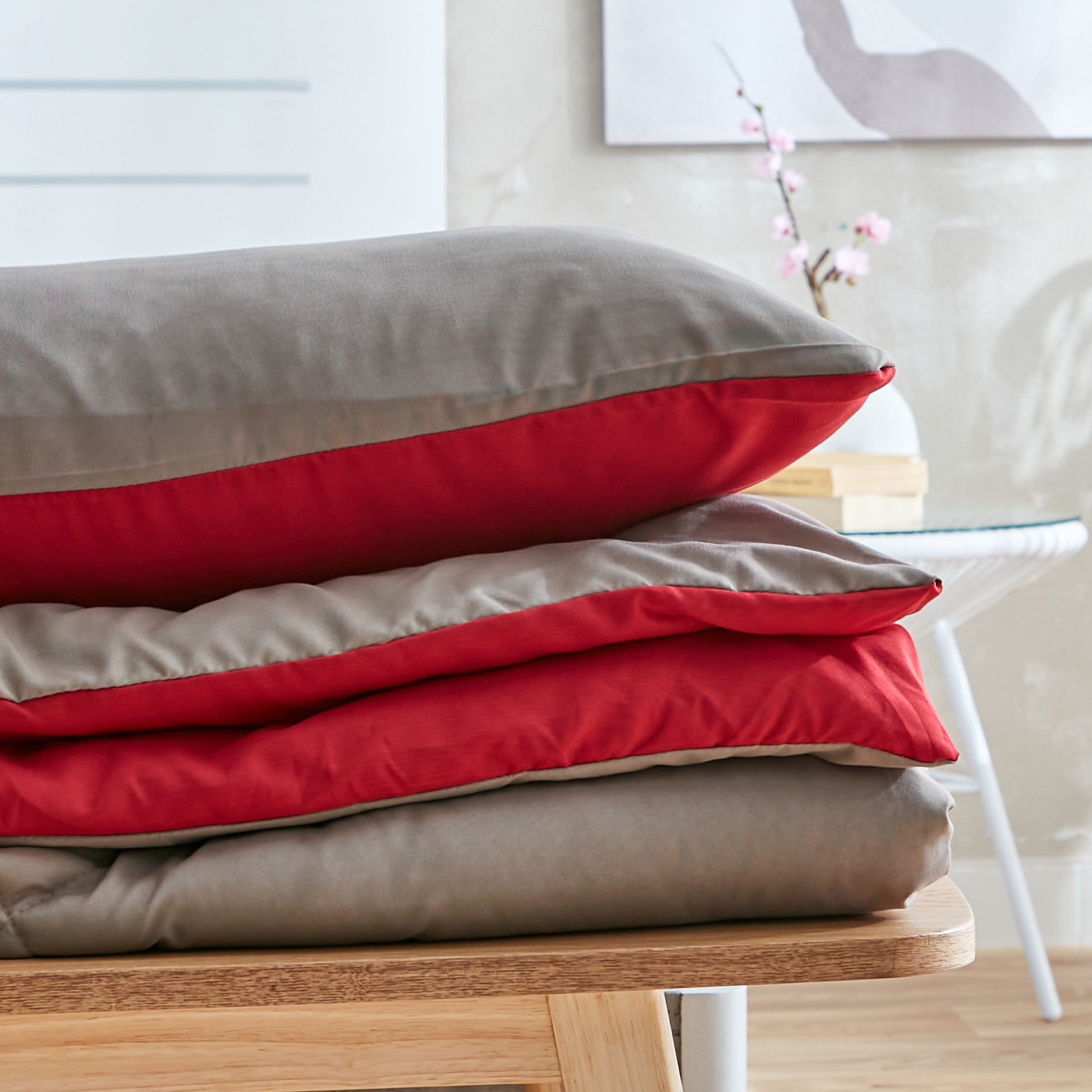 طقم لحاف مزدوج ألياف دقيقة يستخدم على الوجهين قطعتين من ديربي - 160x220 سم-hbxkidsandyouth-beddingandfurnishings-comfortersets-image-10