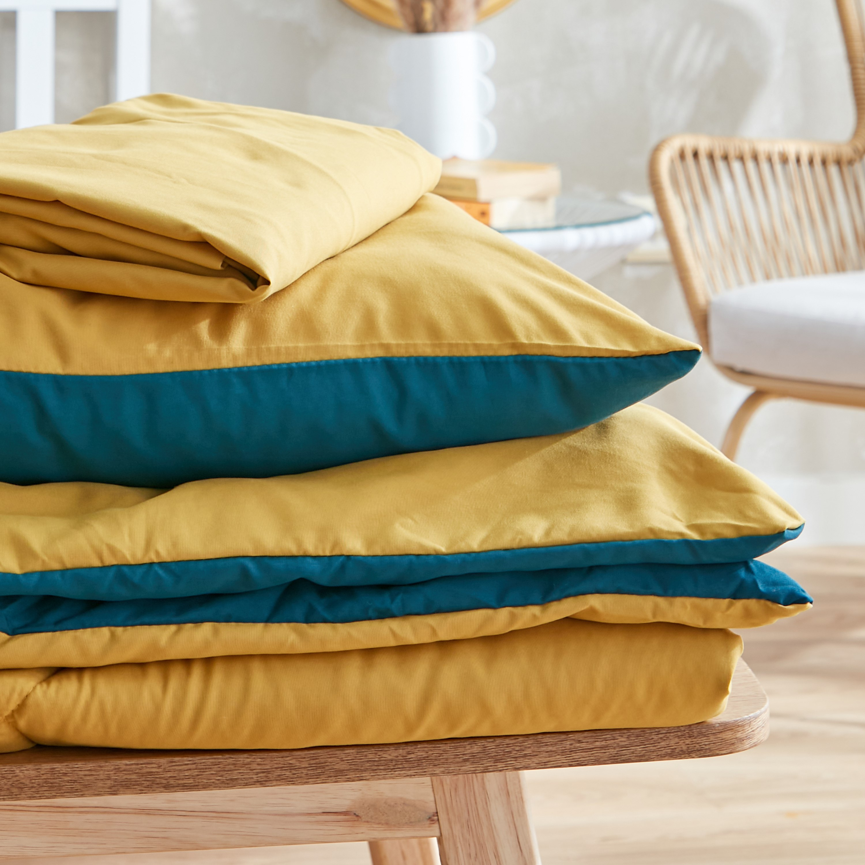 شرشف مطاطي مزدوج سادة من الألياف الدقيقة من ديربي - 120x200+25 سم-hbxhomeware-hbxbedroom-image-9