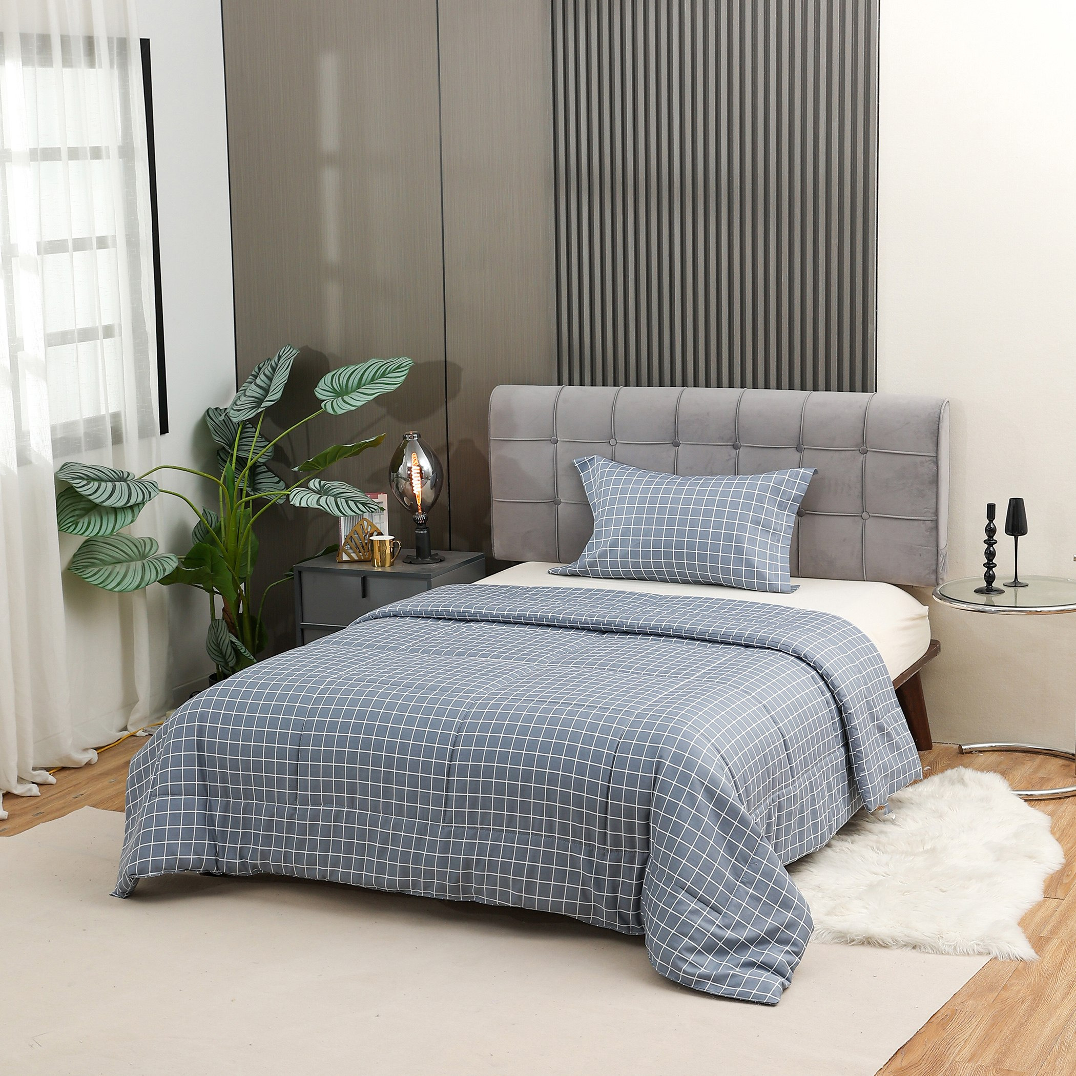 طقم لحاف توين من قطعتين قطن بطبعات من فيرونا فينولا - 160x220 سم-hbxhomeware-hbxdecorandfurnishings-image-1