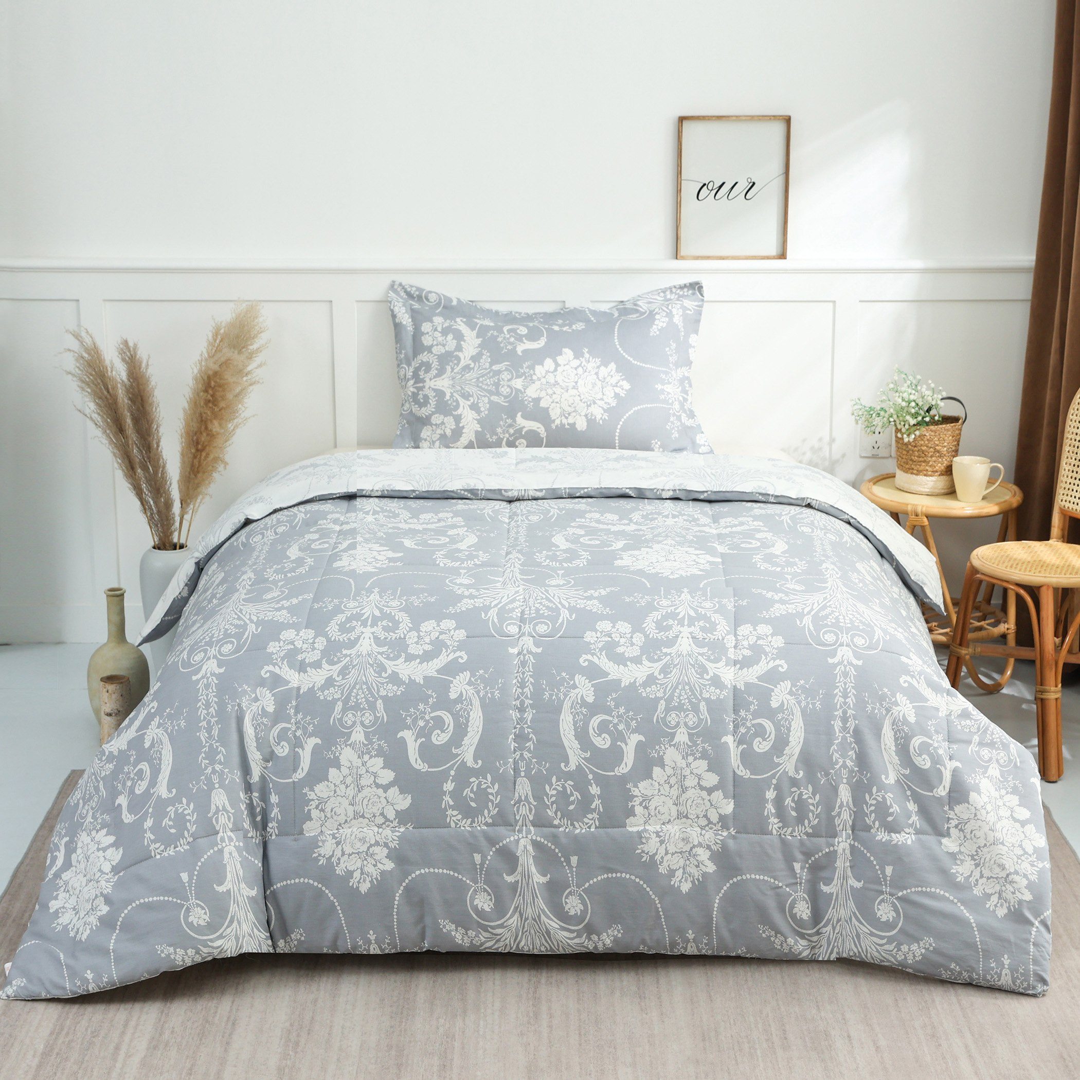 طقم لحاف توين من قطعتين قطن بطبعات من فيرونا إنيرو - 160x220 سم-hbxhomeware-hbxdecorandfurnishings-image-3