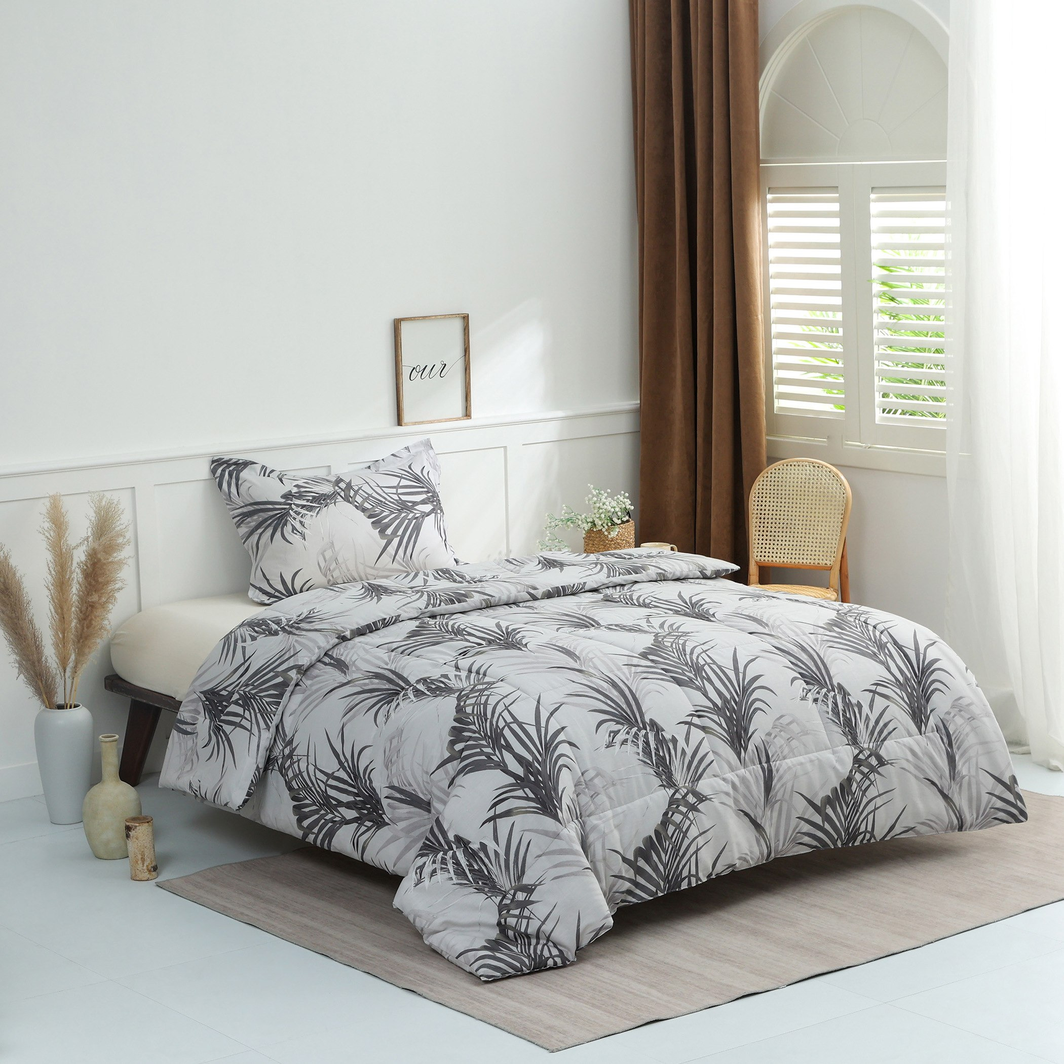 Verona Nix 2-Piece Printed Cotton Single Comforter Set - 135x220 cm-hbxhomeware-hbxdecorandfurnishings-image-1