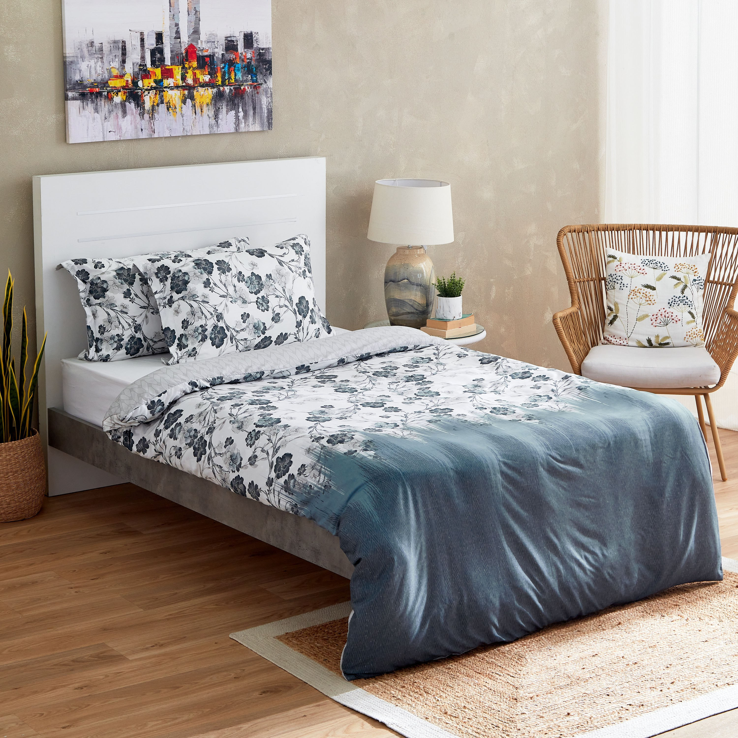Posey 3-Piece Printed Microfibre Twin Duvet Cover Set - 150x220 cm-PROMO_HB_AE_B1G1_250925-image-1