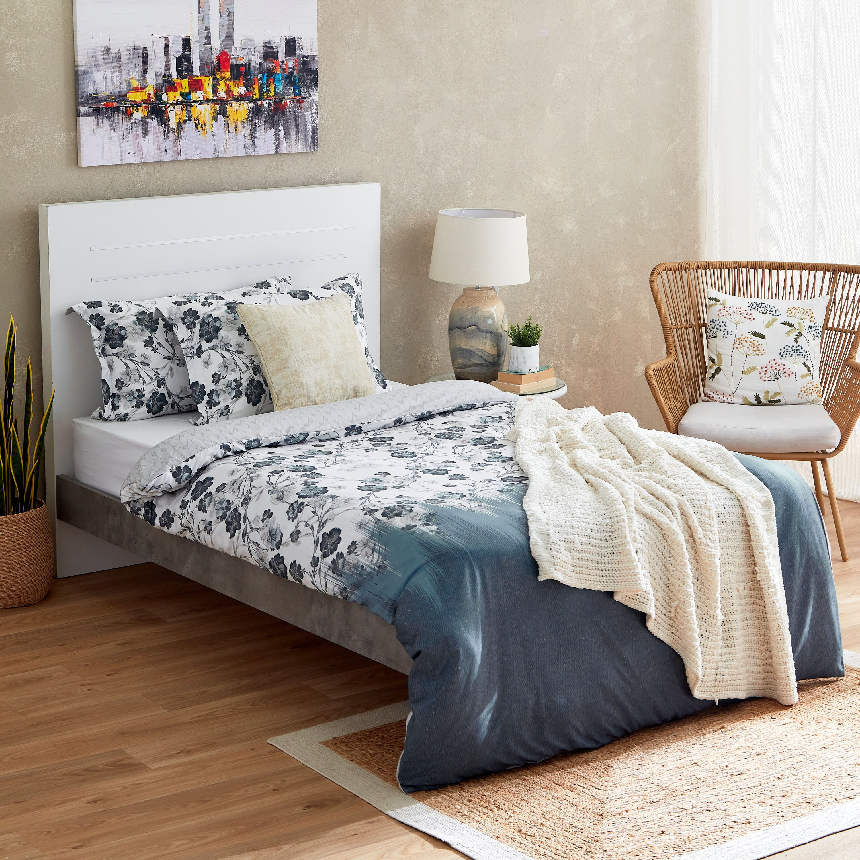 Posey 3-Piece Printed Microfibre Twin Duvet Cover Set - 150x220 cm-PROMO_HB_AE_B1G1_250925-image-8