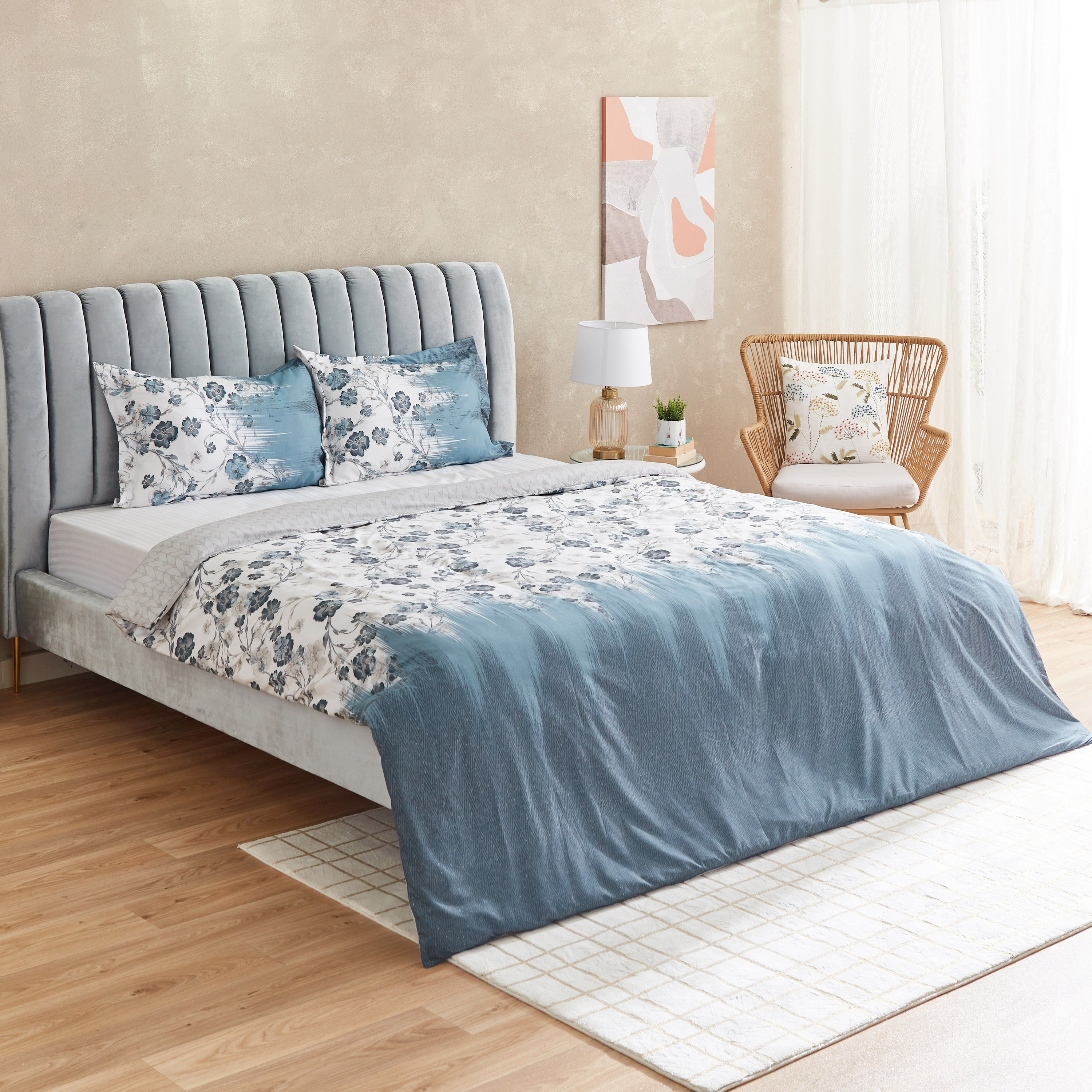 Posey 3-Piece Printed Microfiber Super King Duvet Cover Set - 220x240 cm-PROMO_HB_AE_B1G1_250925-image-1