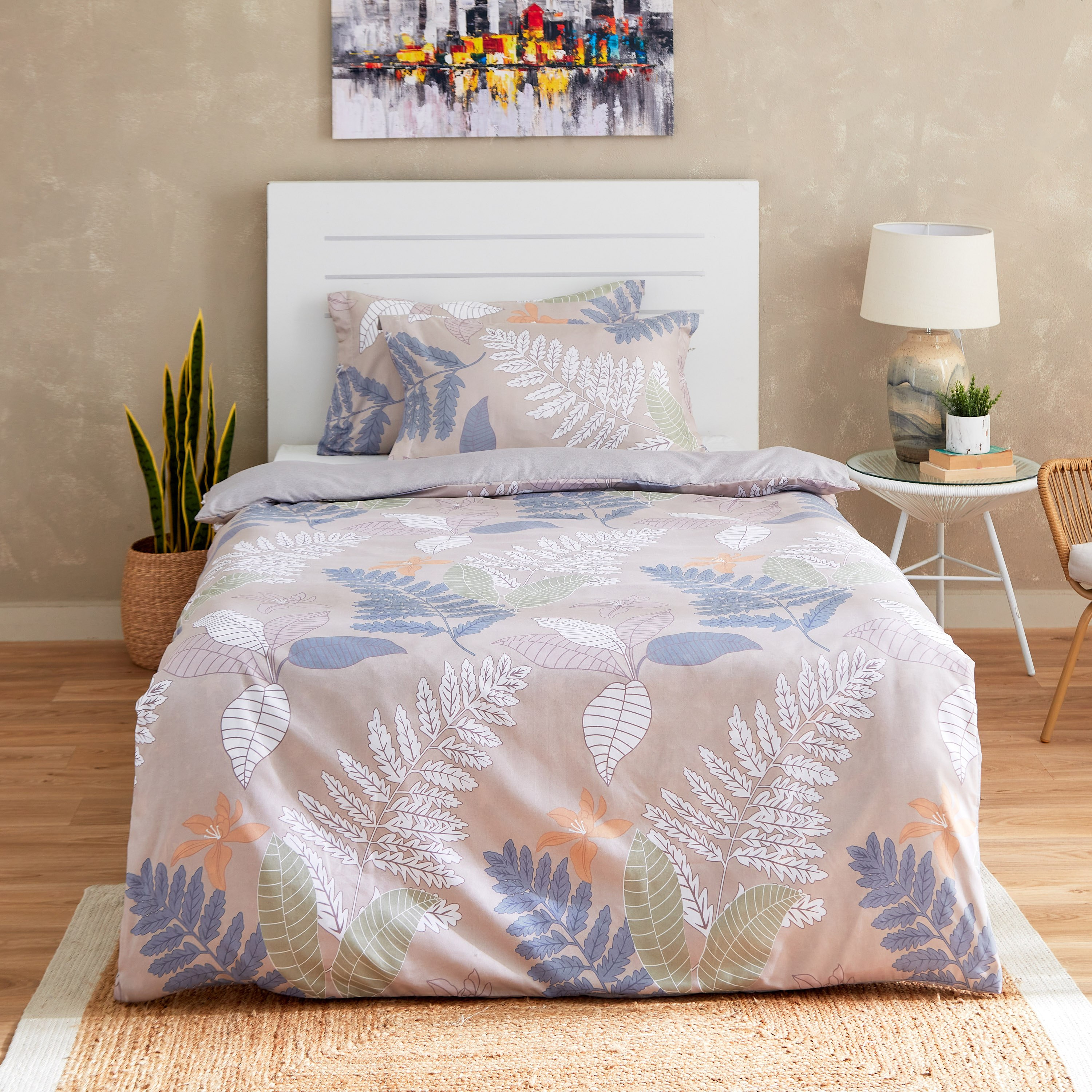 Basal 3-Piece Printed Microfibre Twin Duvet Cover Set - 150x220 cm-PROMO_HB_AE_B1G1_250925-image-2