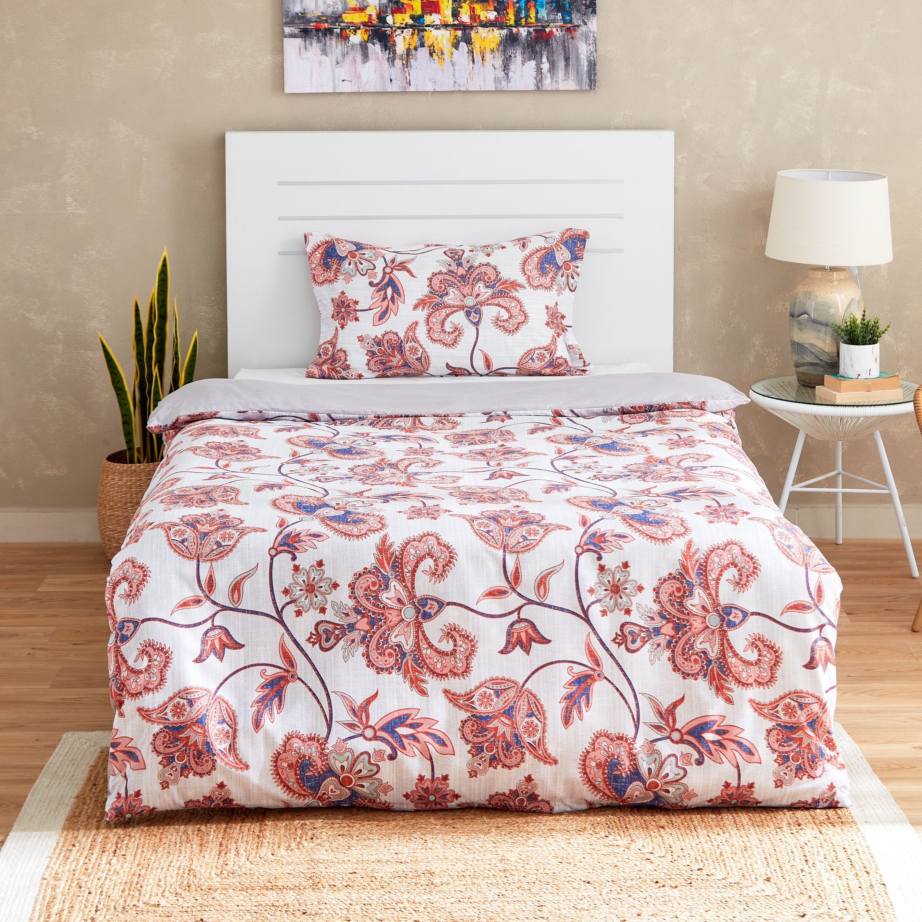 Chintzy 2-Piece Printed Microfibre Single Duvet Cover Set - 135x200 cm-hbxhomeware-hbxdecorandfurnishings-image-2