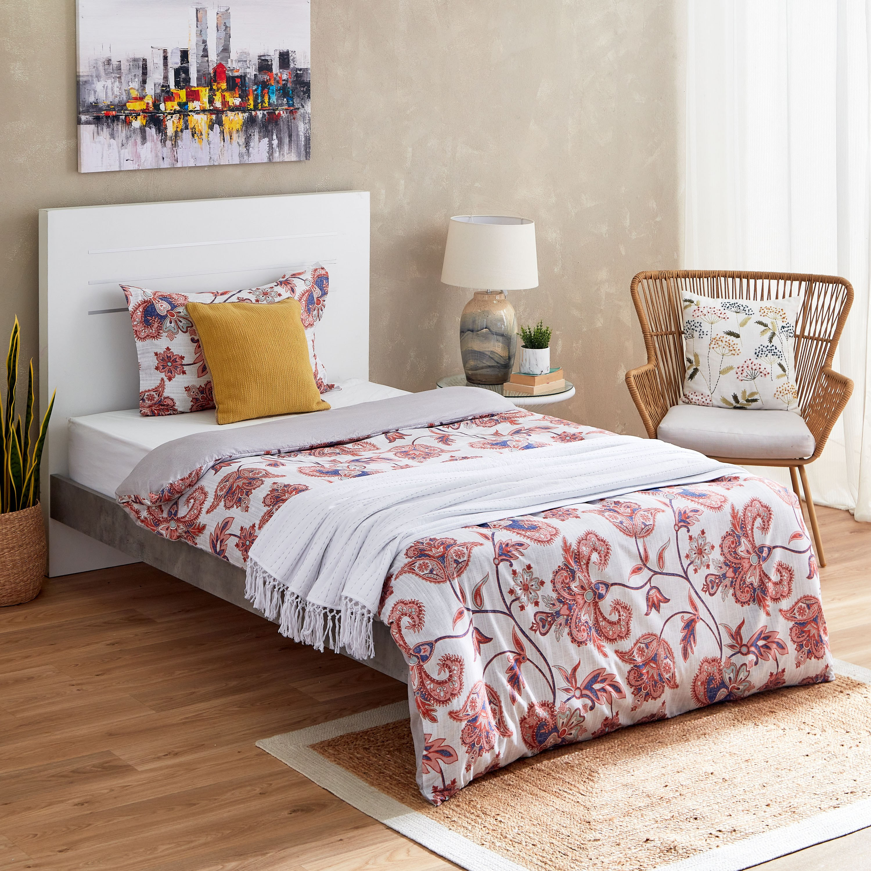 Chintzy 2-Piece Printed Microfibre Single Duvet Cover Set - 135x200 cm-hbxhomeware-hbxdecorandfurnishings-image-8