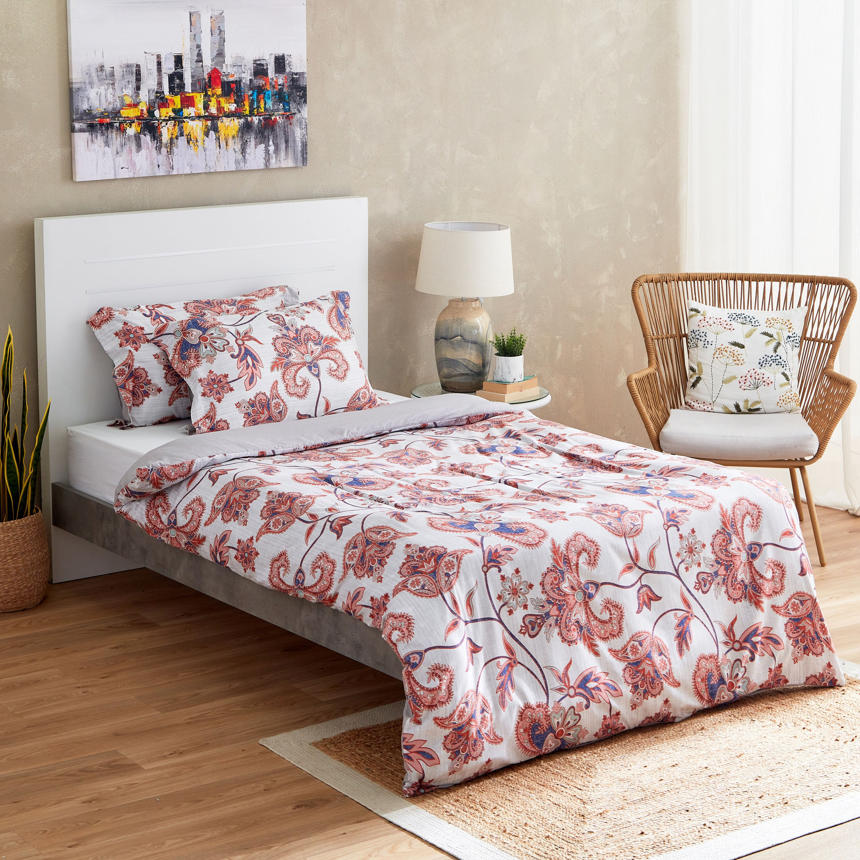 طقم غطاء لحاف مزدوج ألياف دقيقة بطبعات 3 قطع من شينتزي - 150x220 سم-PROMO_HB_AE_B1G1_250925-image-1
