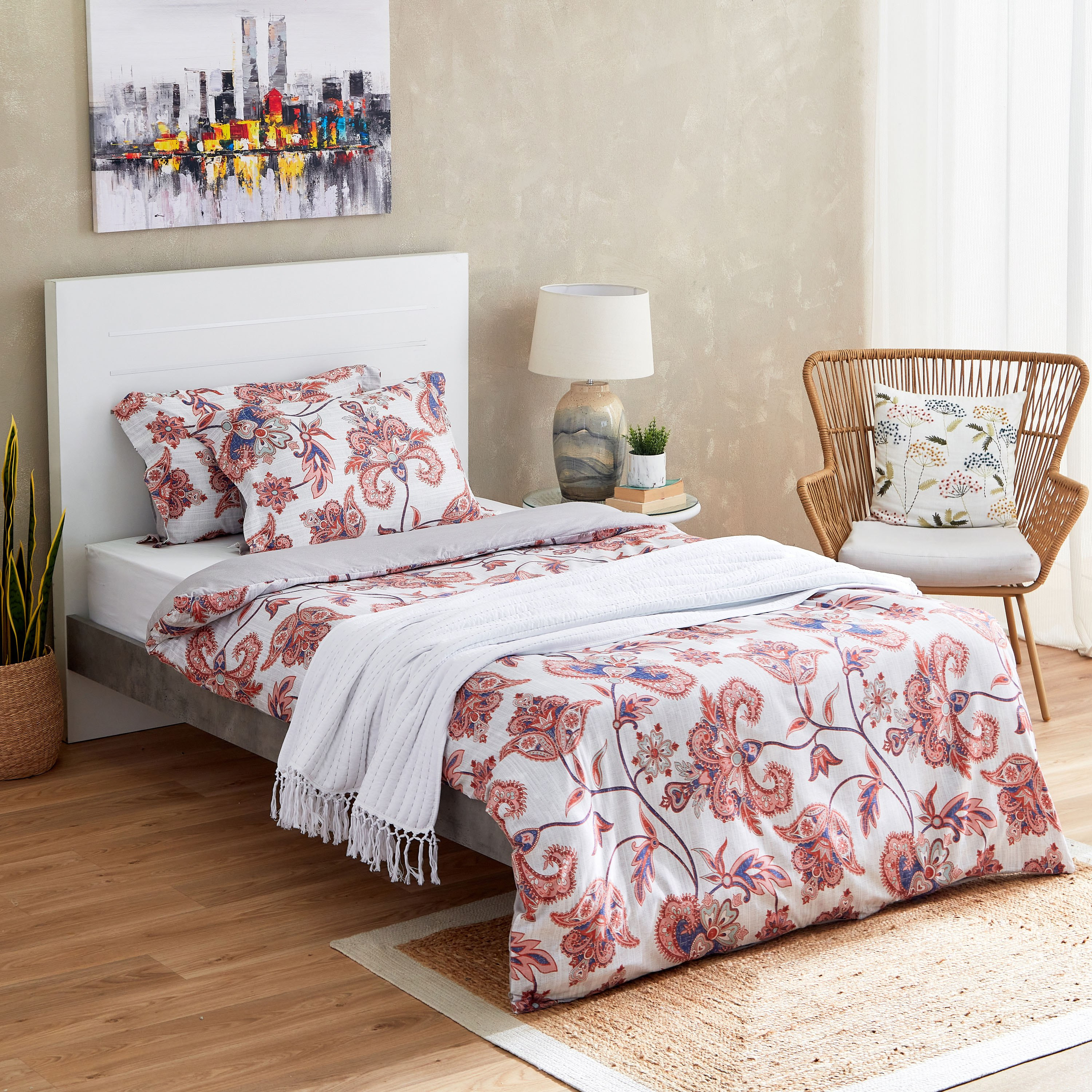 طقم غطاء لحاف مزدوج ألياف دقيقة بطبعات 3 قطع من شينتزي - 150x220 سم-PROMO_HB_AE_B1G1_250925-image-8