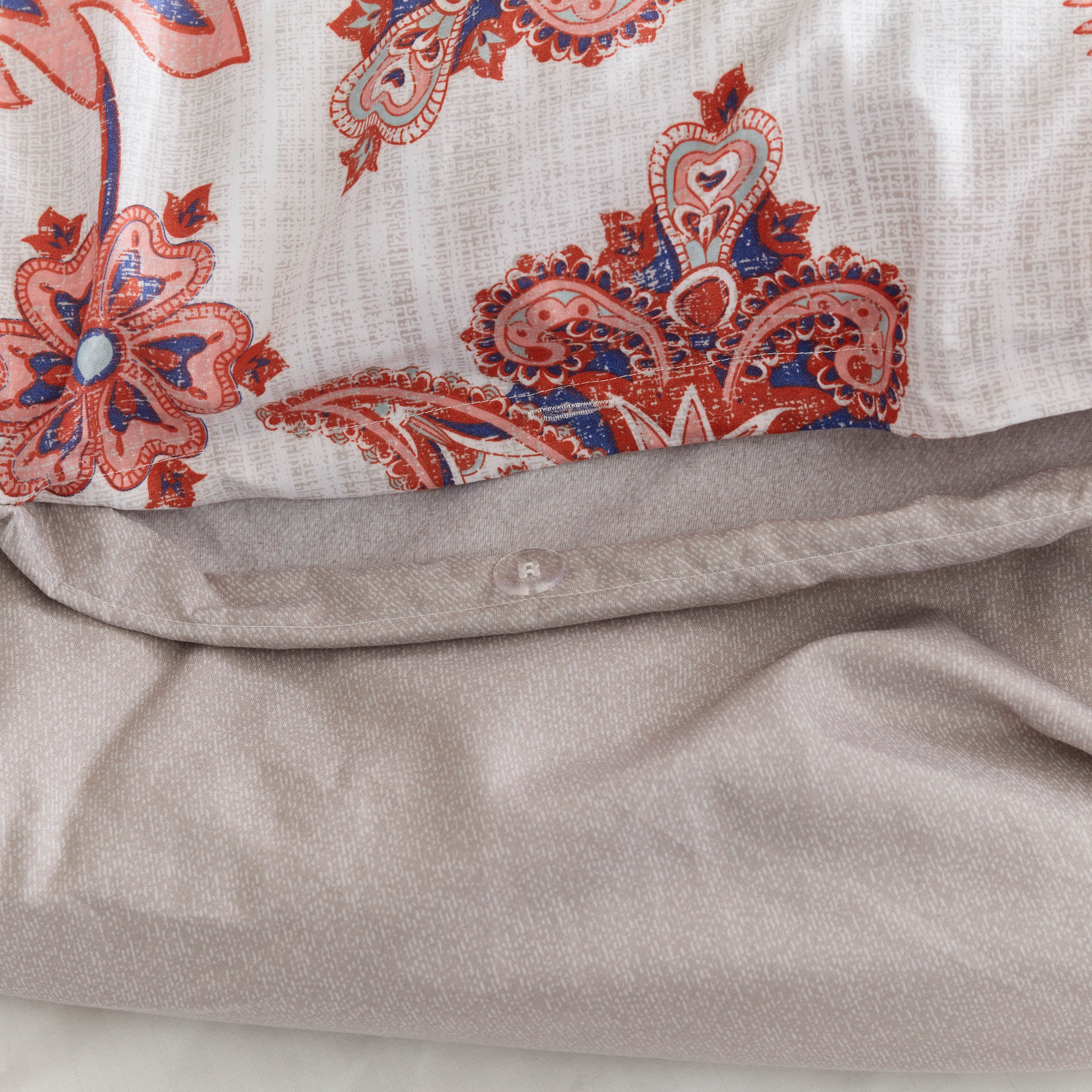 طقم غطاء لحاف سوبر كينج من الألياف الدقيقة 3 قطع بطبعات من شنتزي - 220x240 سم-hbxhomeware-bedding-duvetcovers-image-7