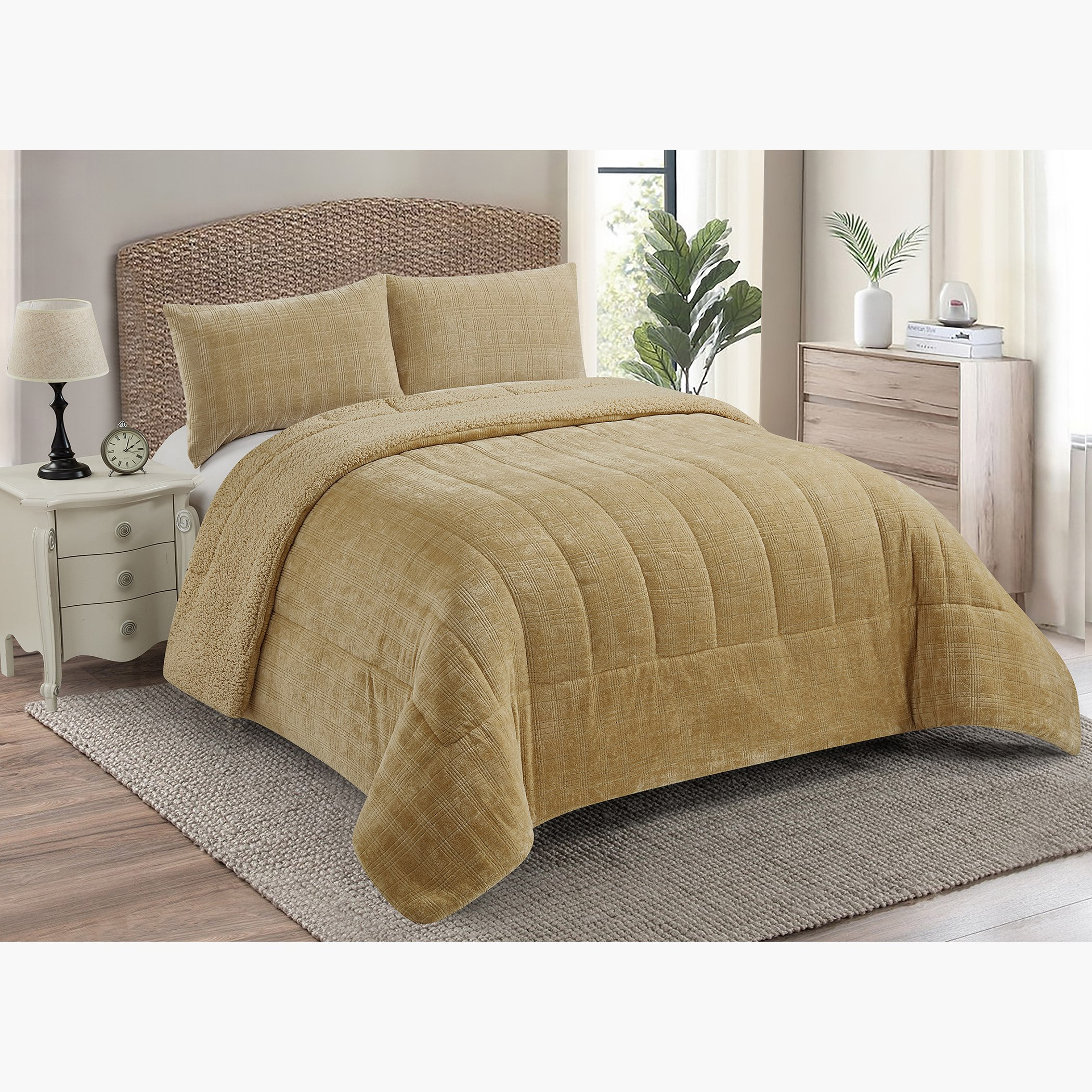 طقم لحاف كينج 3 قطع من كاري شيربا - 220x240 سم-hbxhomeware-hbxdecorandfurnishings-image-1