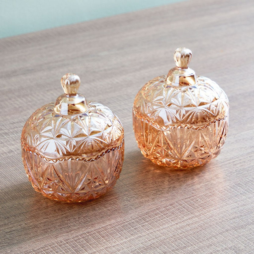 Bellissimo 2-Piece Pineapple Jar Set-Containers and Jars-image-1