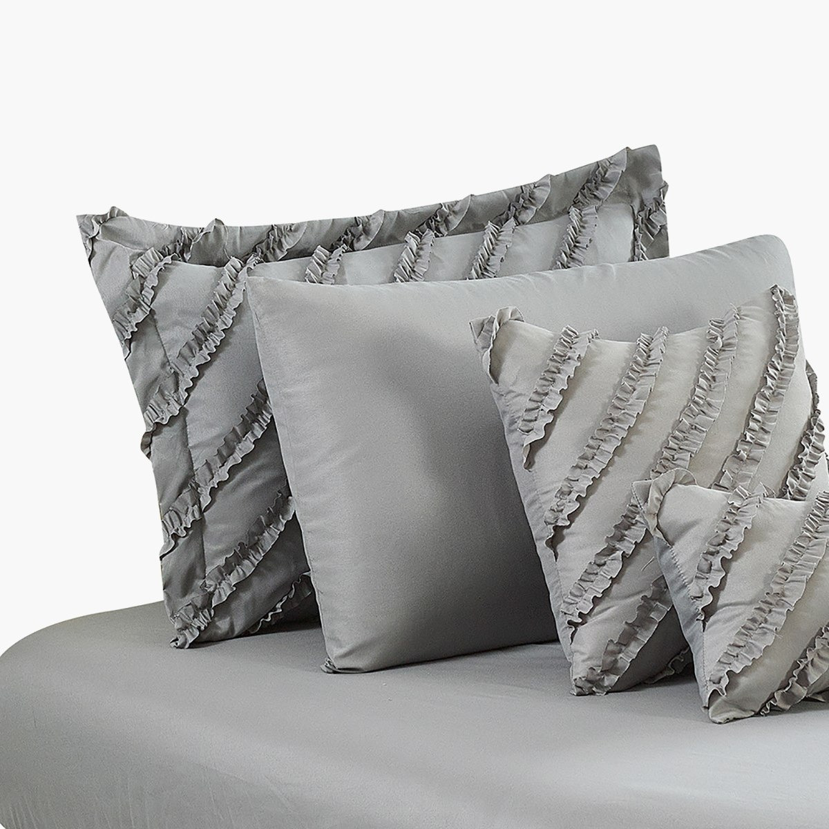 Tuhin 10-Piece Frill Microfibre Super King Comforter Set - 240x240 cm-hbxhomeware-hbxdecorandfurnishings-image-4