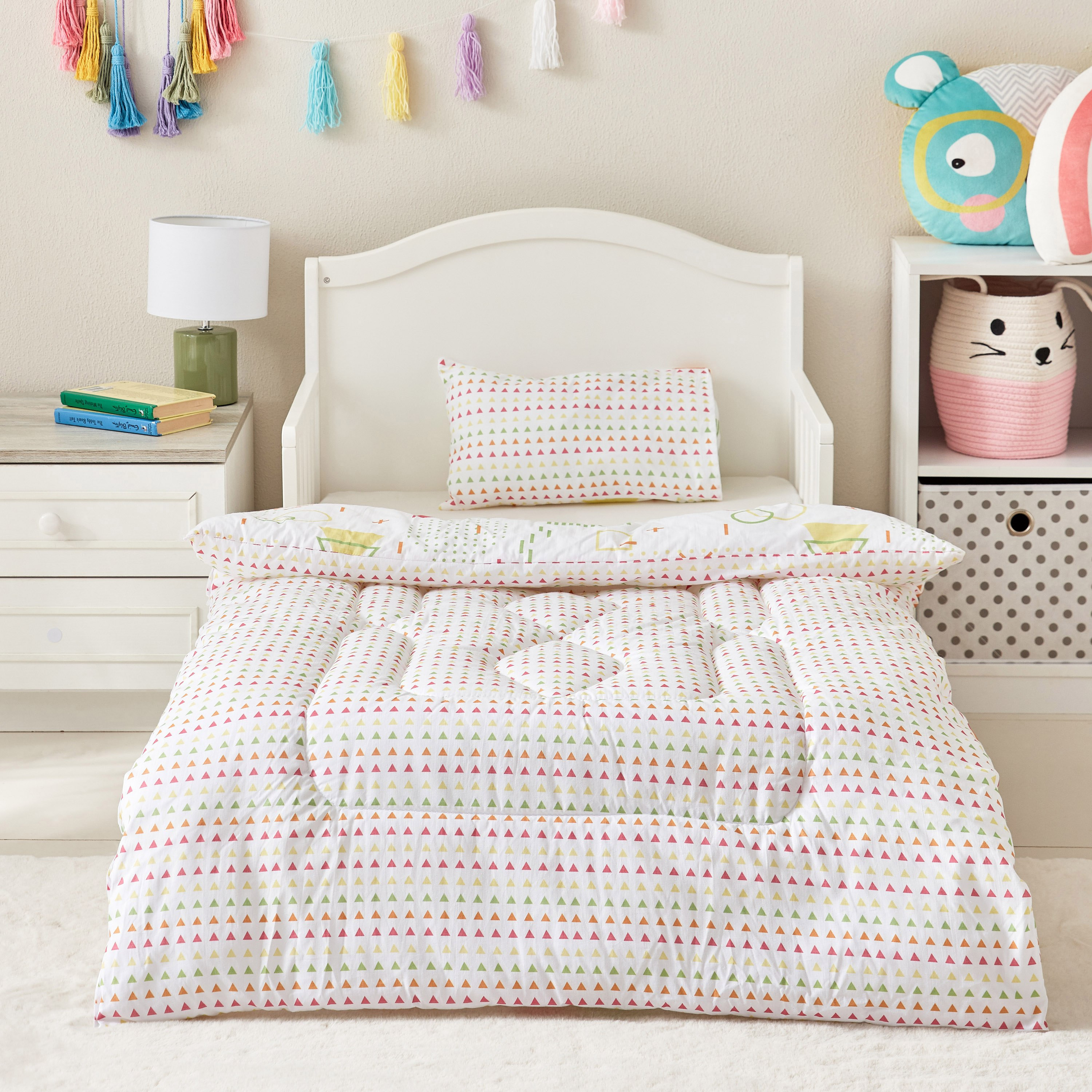 Liam Kapas 2-Piece BODMAS Print Cotton Toddler Comforter Set - 100x140 cm-hbxhomeware-hbxkidsandyouth-image-3