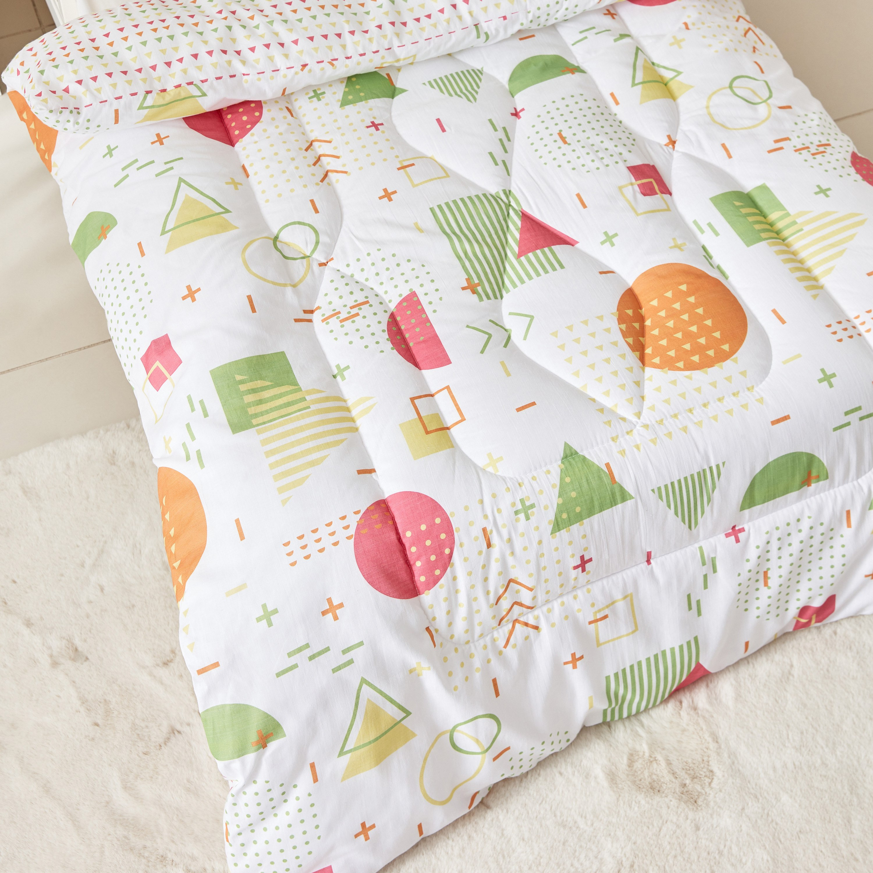 Liam Kapas 2-Piece BODMAS Print Cotton Toddler Comforter Set - 100x140 cm-hbxhomeware-hbxkidsandyouth-image-4
