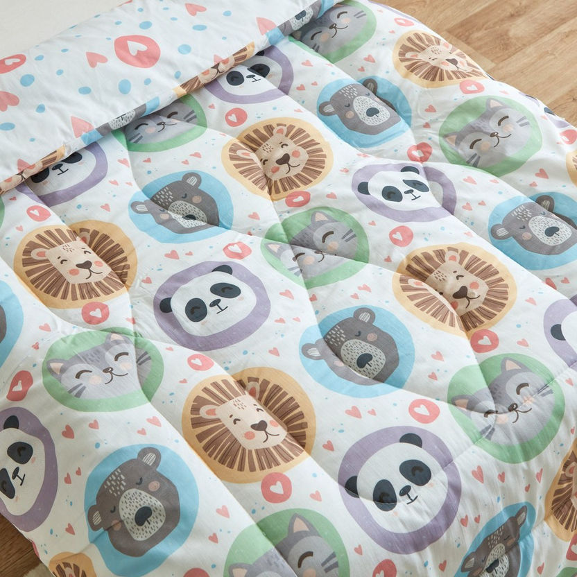 Liam Kapas 2-Piece Cotton Panda Comforter Set - 100x140 cm-Comforter Sets-image-4