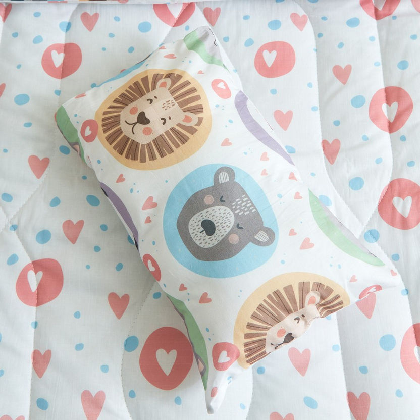 Liam Kapas 2-Piece Cotton Panda Comforter Set - 100x140 cm-Comforter Sets-image-6