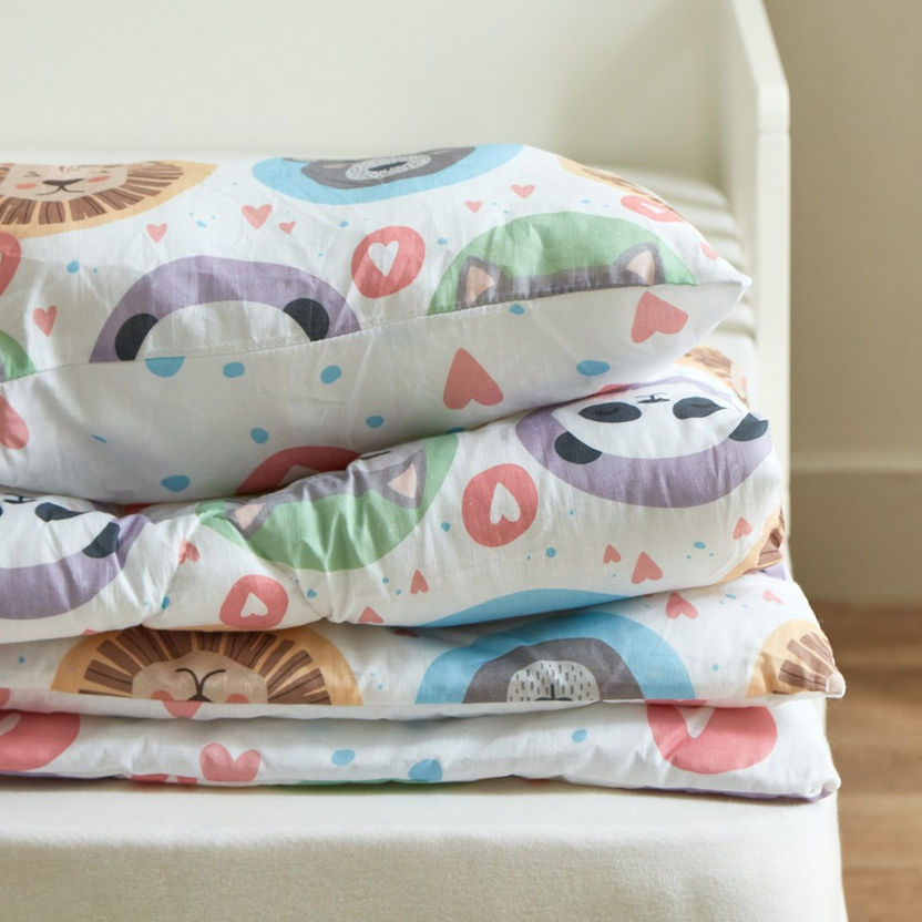 Liam Kapas 2-Piece Cotton Panda Comforter Set - 100x140 cm-Comforter Sets-image-7