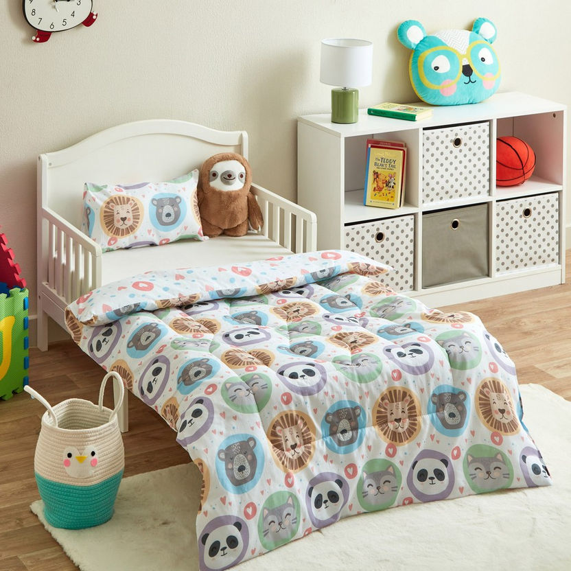 Liam Kapas 2-Piece Cotton Panda Comforter Set - 100x140 cm-Comforter Sets-image-8