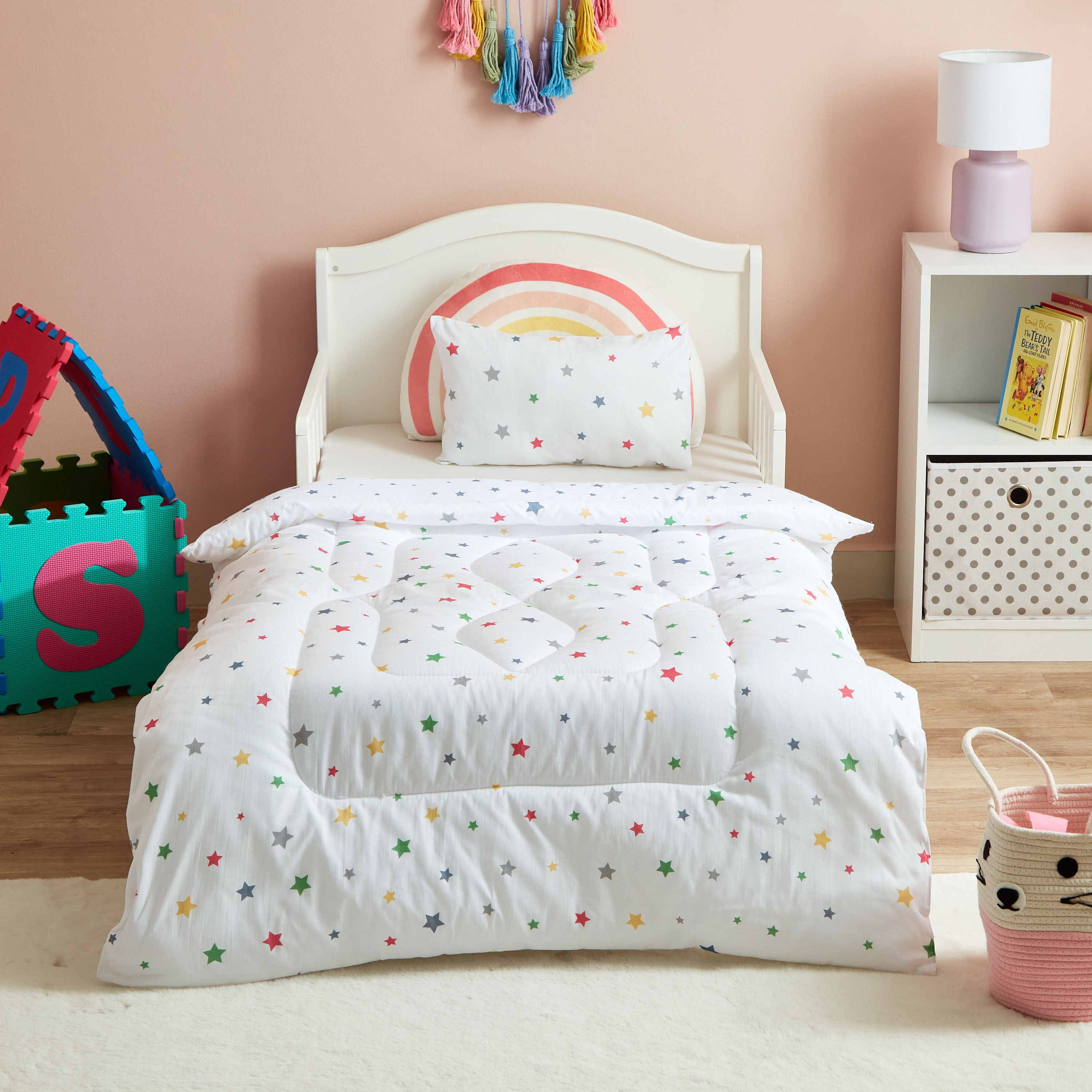 طقم لحاف قطن قطعتين بتصميم نجوم من ليام كاباس - 100x140 سم-hbxhomeware-hbxkidsandyouth-image-2