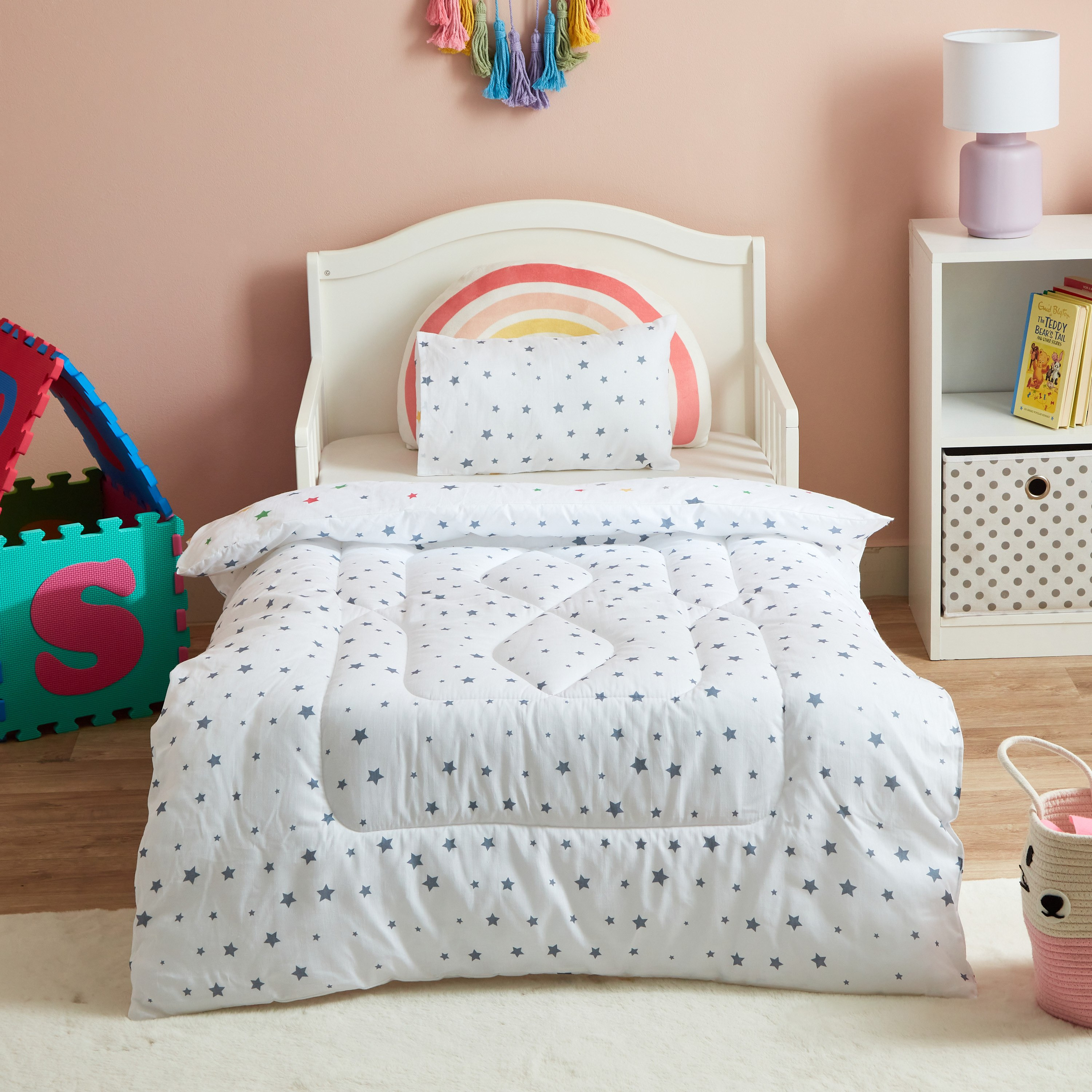 طقم لحاف قطن قطعتين بتصميم نجوم من ليام كاباس - 100x140 سم-hbxhomeware-hbxkidsandyouth-image-3