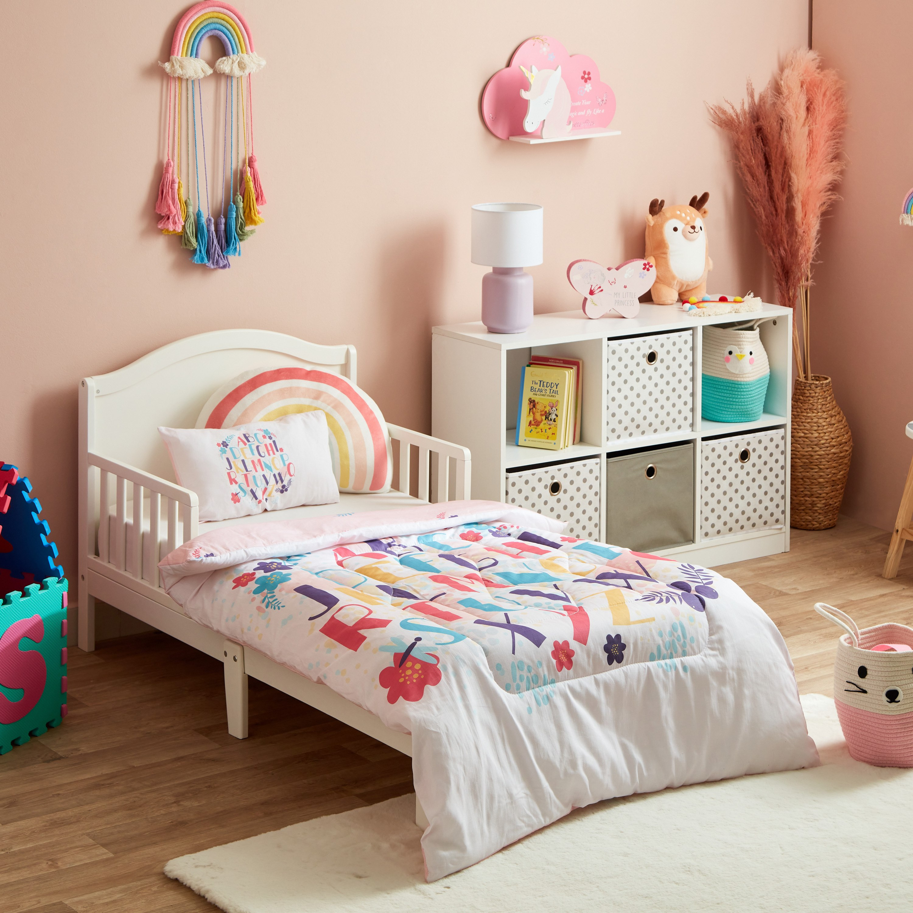 طقم لحاف أطفال قطن بطبعات زهور قطعتين من ليام كاباس- 100x140 سم-hbxhomeware-hbxkidsandyouth-image-1