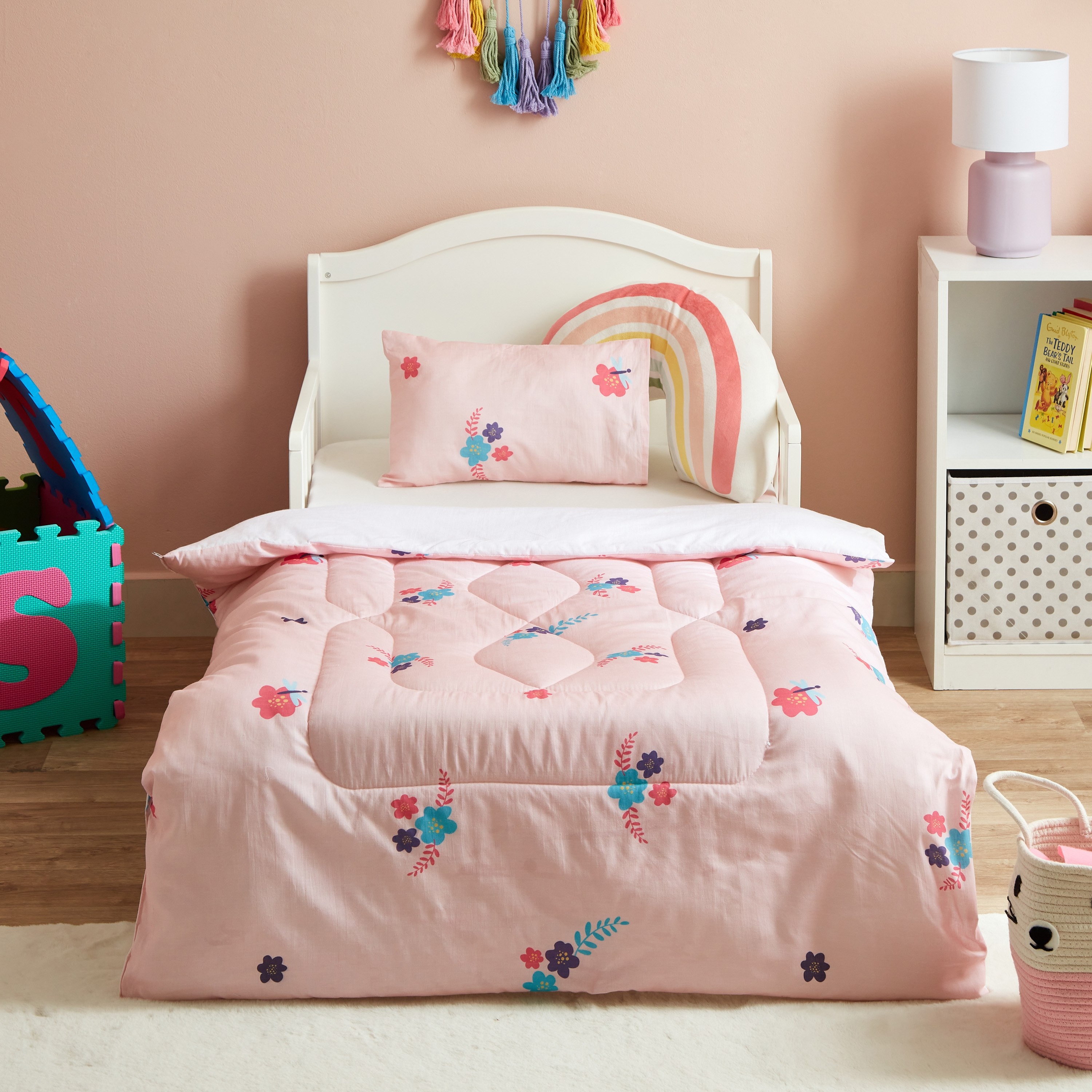 طقم لحاف أطفال قطن بطبعات زهور قطعتين من ليام كاباس- 100x140 سم-hbxhomeware-hbxkidsandyouth-image-2