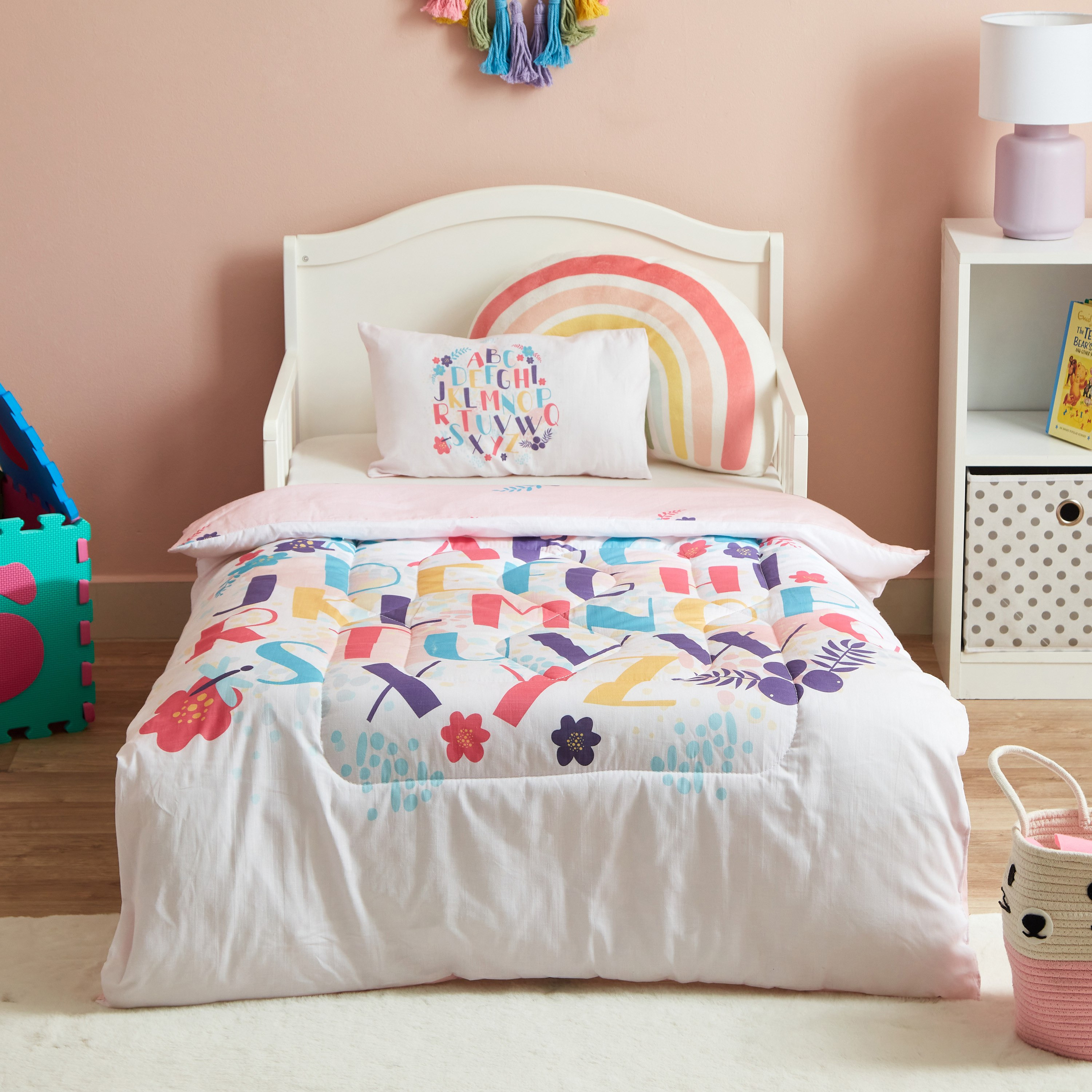 طقم لحاف أطفال قطن بطبعات زهور قطعتين من ليام كاباس- 100x140 سم-hbxhomeware-hbxkidsandyouth-image-3