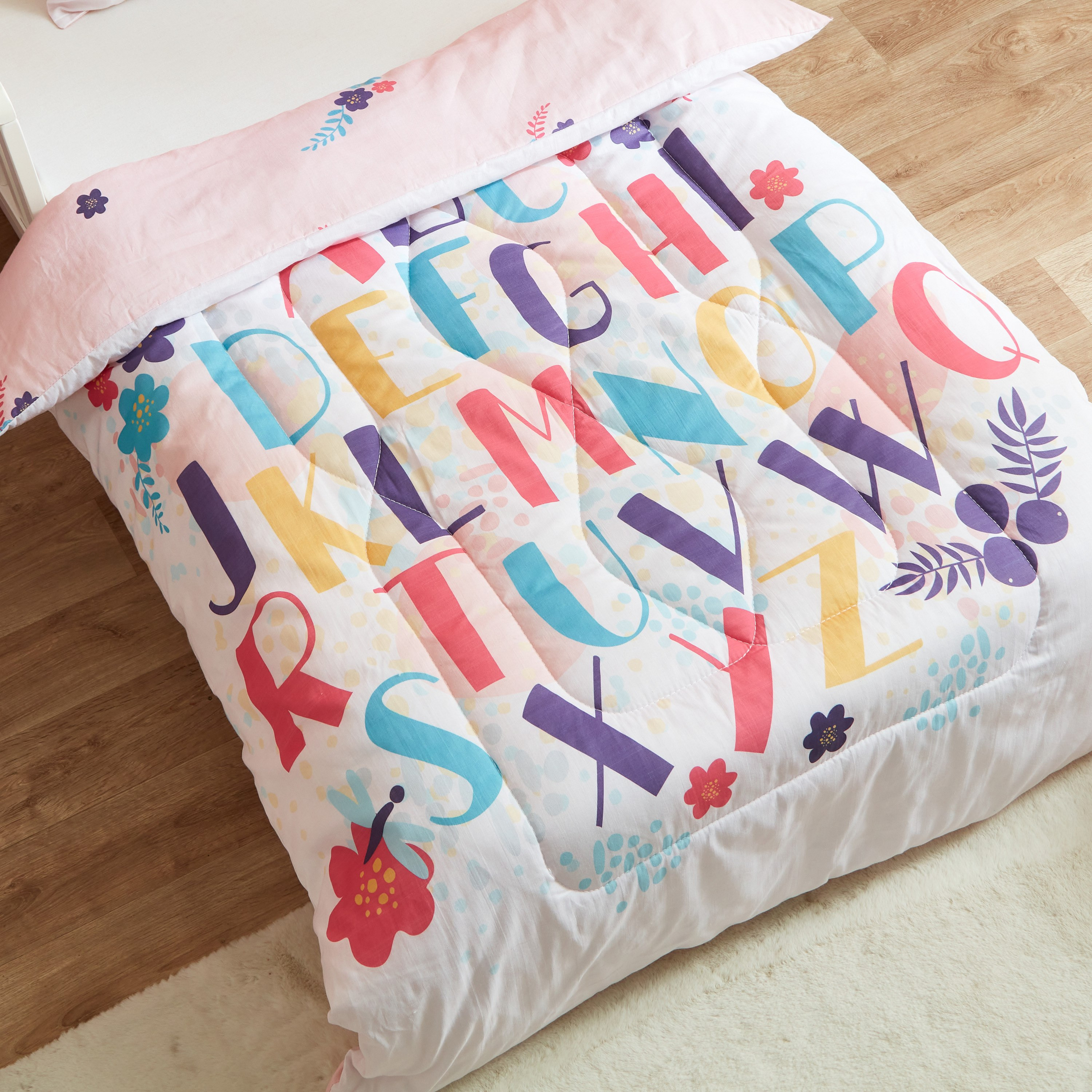 طقم لحاف أطفال قطن بطبعات زهور قطعتين من ليام كاباس- 100x140 سم-hbxhomeware-hbxkidsandyouth-image-4
