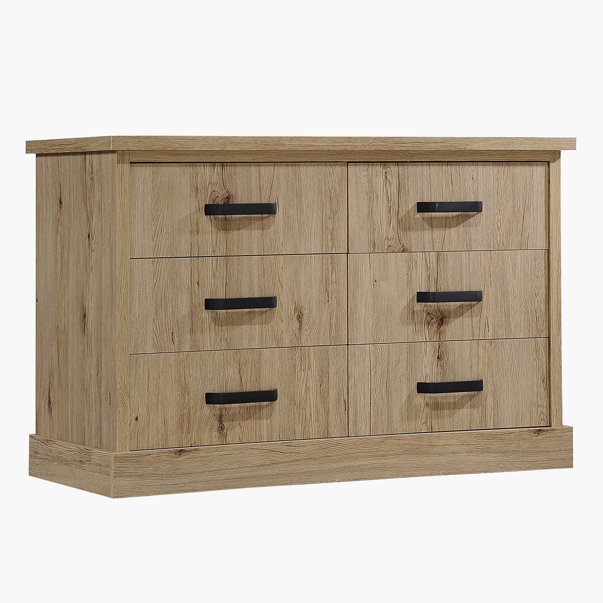 طاولة تزيين ماستر 6 أدراج دون مرآة من غلاسكو-hbxfurniture-bedroom-dressersandmirrors-image-1