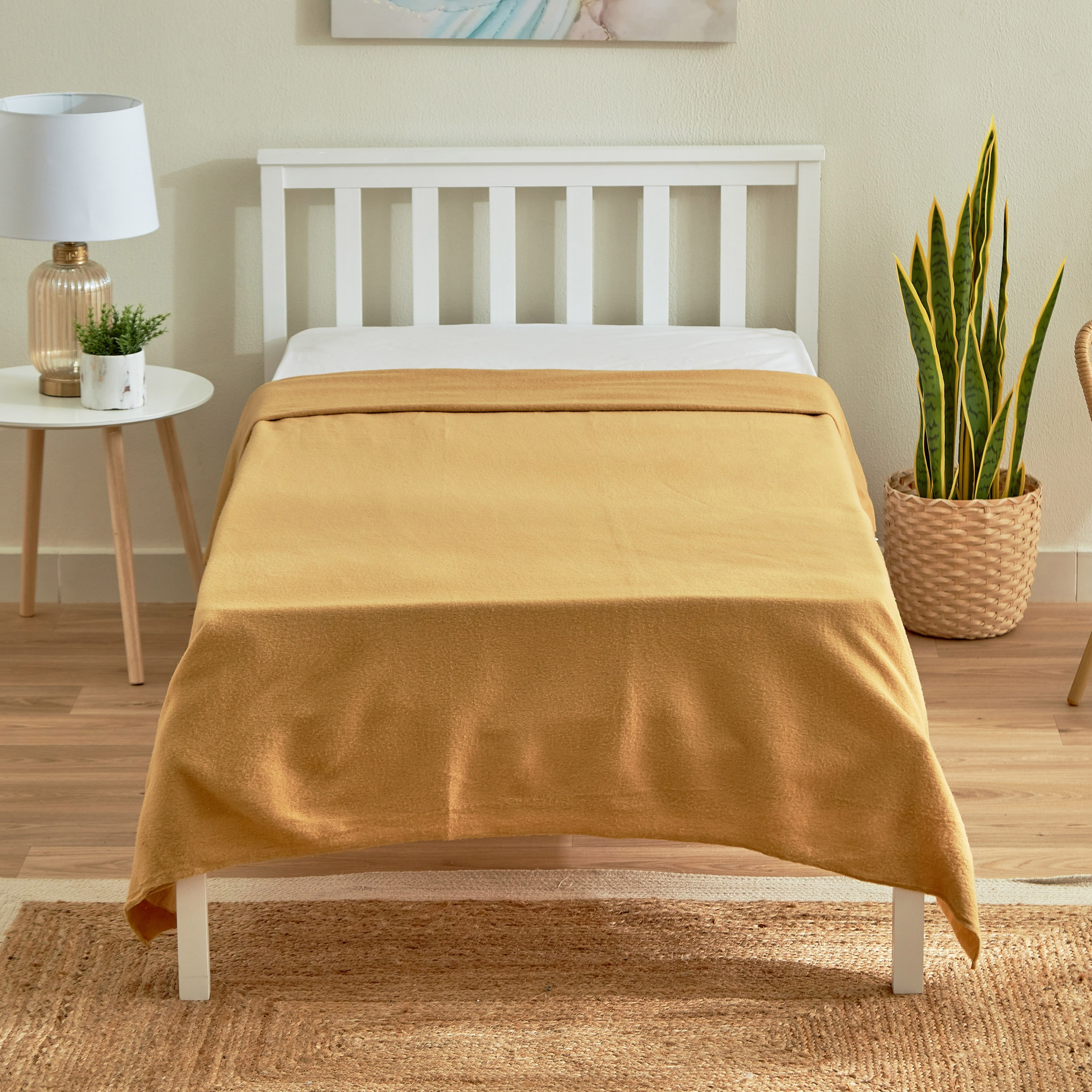 بطانية صوف بولار مزدوجة سادة من أتلانتا - 150x200 سم-hbxhomeware-hbxbedroom-image-2