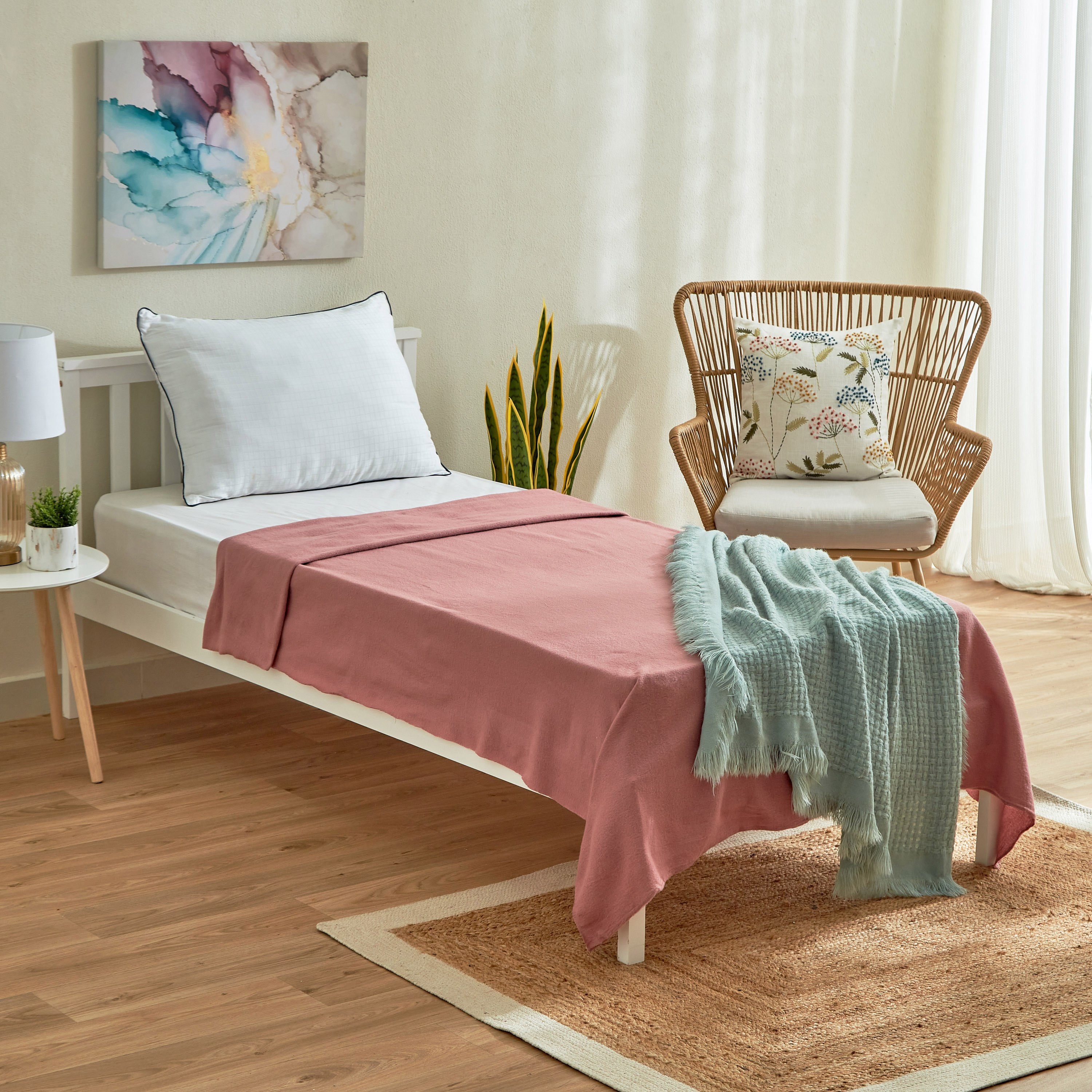 بطانية صوف بولار مزدوجة سادة من أتلانتا - 150x200 سم-hbxhomeware-hbxbedroom-image-6
