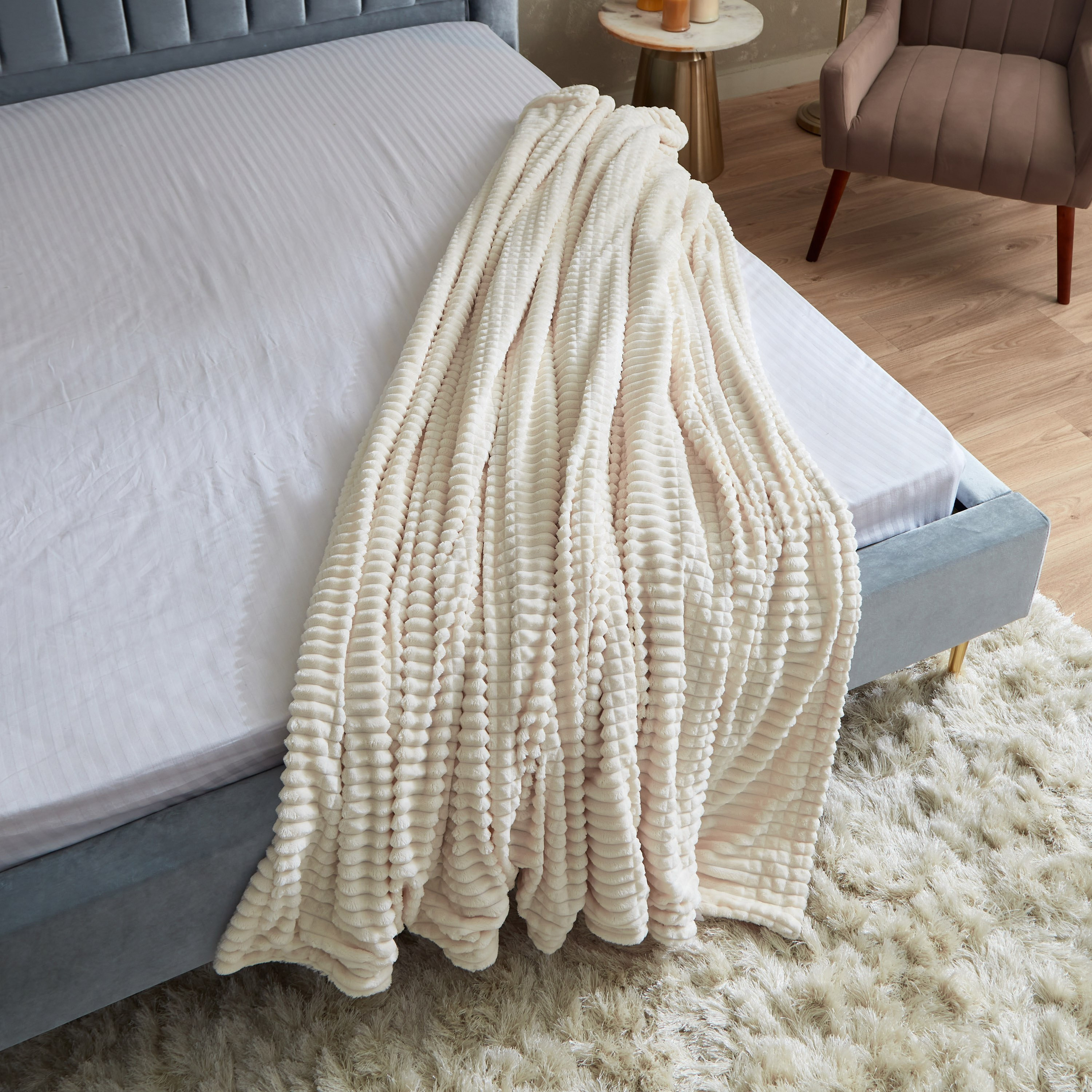 بطانية مزدوجة بطبقة مزدوجة وتصميم ماسي من ألبس - 150x200 سم-hbxhomeware-hbxbedroom-image-5