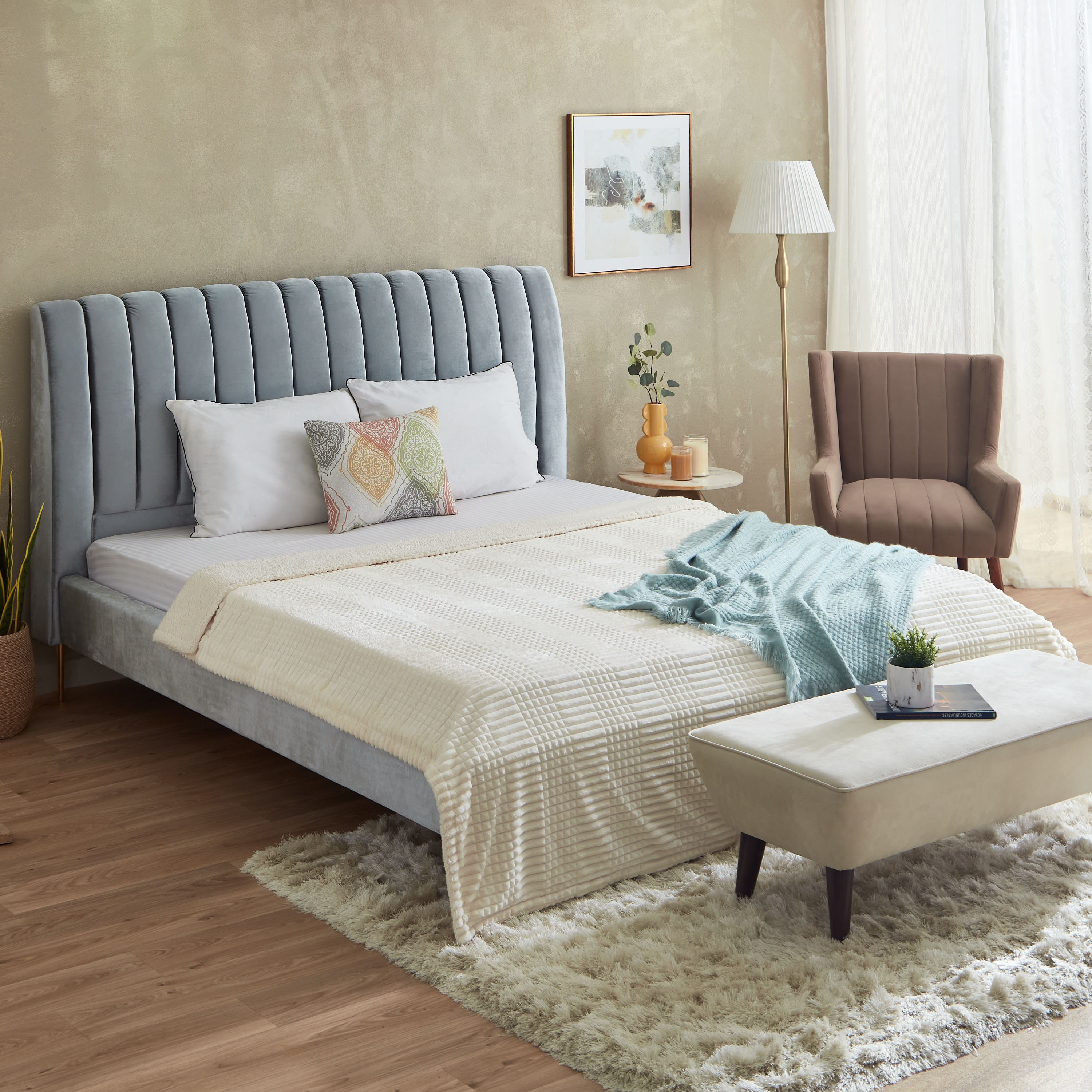 بطانية مزدوجة بطبقة مزدوجة وتصميم ماسي من ألبس - 150x200 سم-hbxhomeware-hbxbedroom-image-7