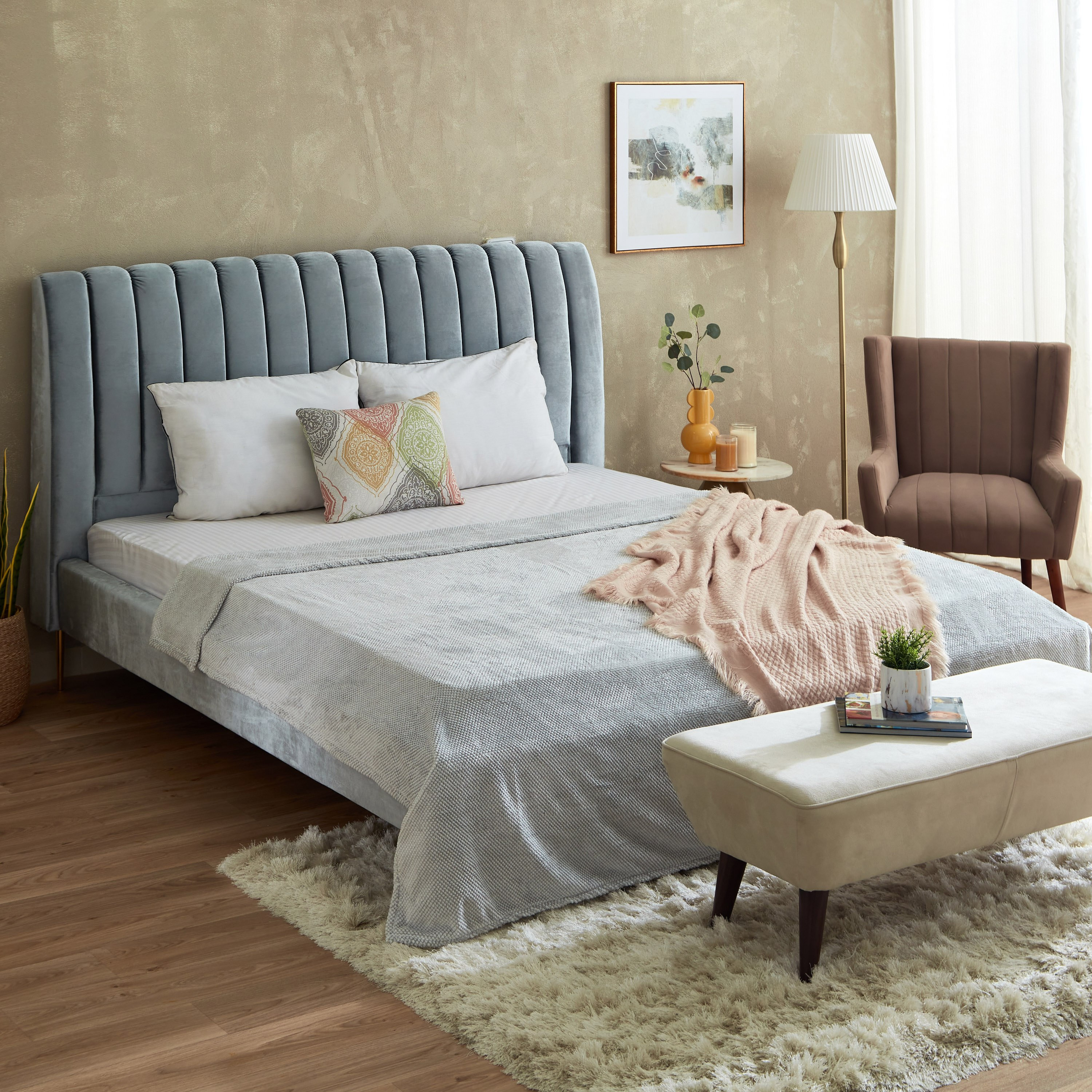 بطانية مزدوجة بتصميم مثلثات صغيرة من جانارا - 150x220 سم-hbxhomeware-hbxbedroom-image-7