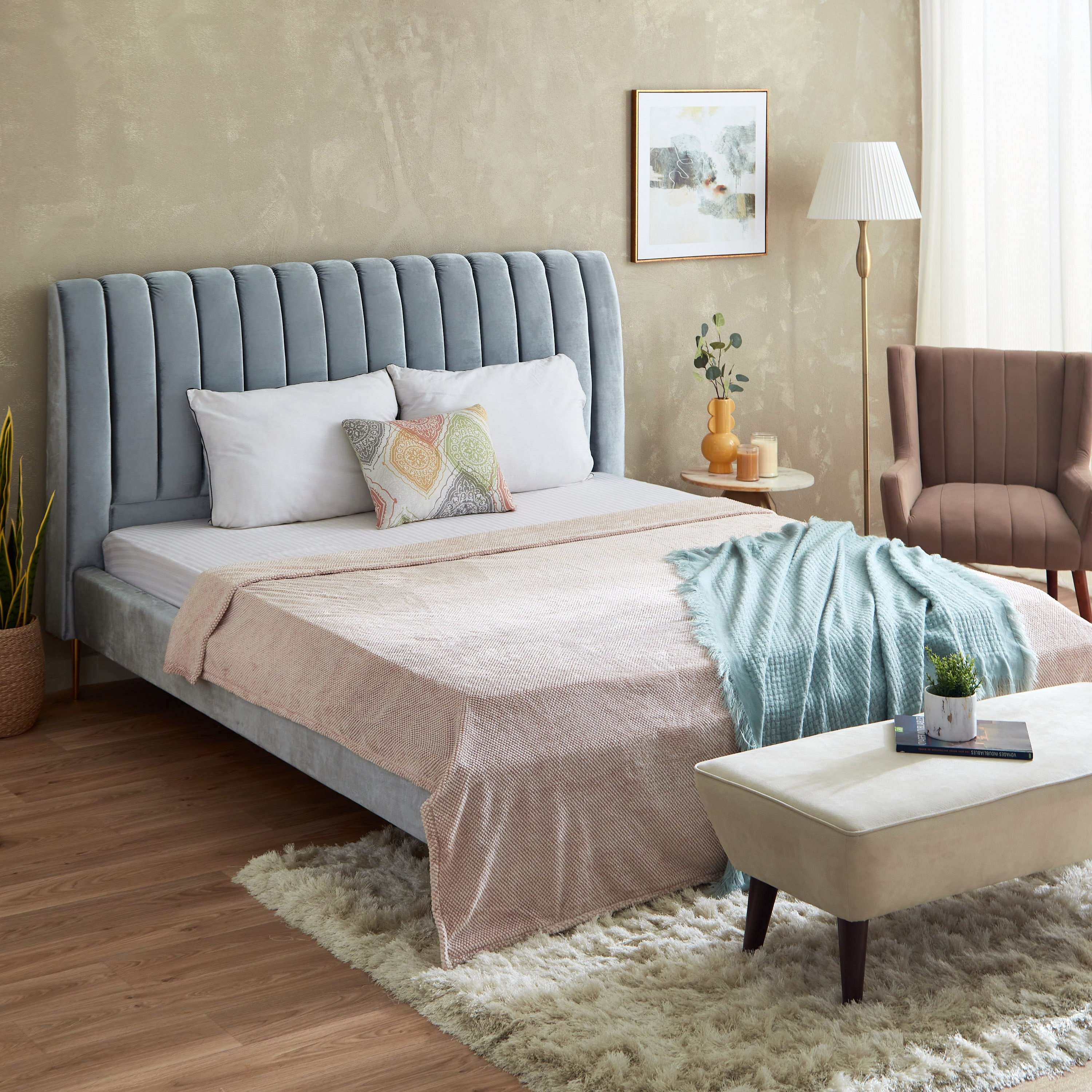 بطانية مزدوجة بتصميم مثلثات صغيرة من جانارا - 150x220 سم-hbxhomeware-hbxbedroom-image-7
