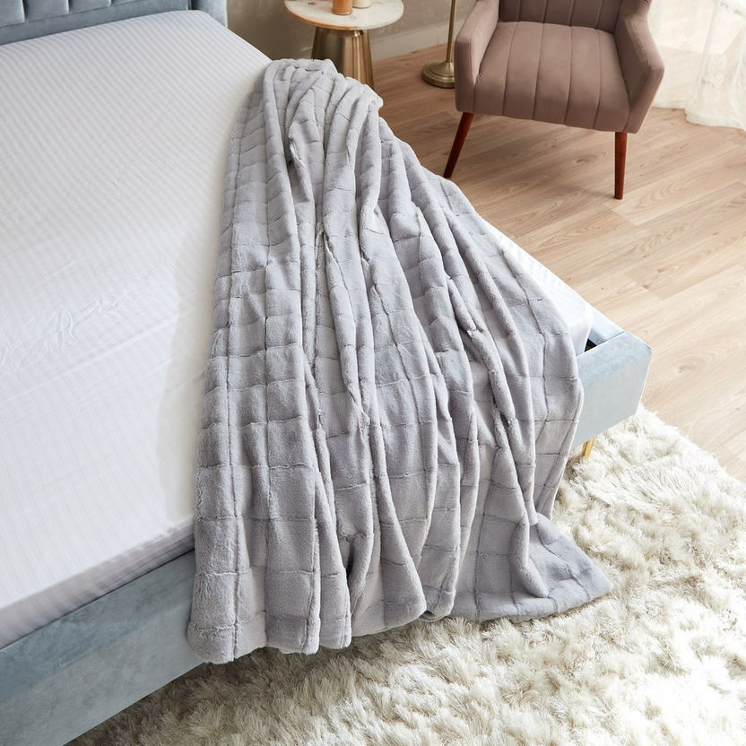 Lia Faux Fur Double Layer Twin Blanket - 150x200 cm-Blankets-image-4