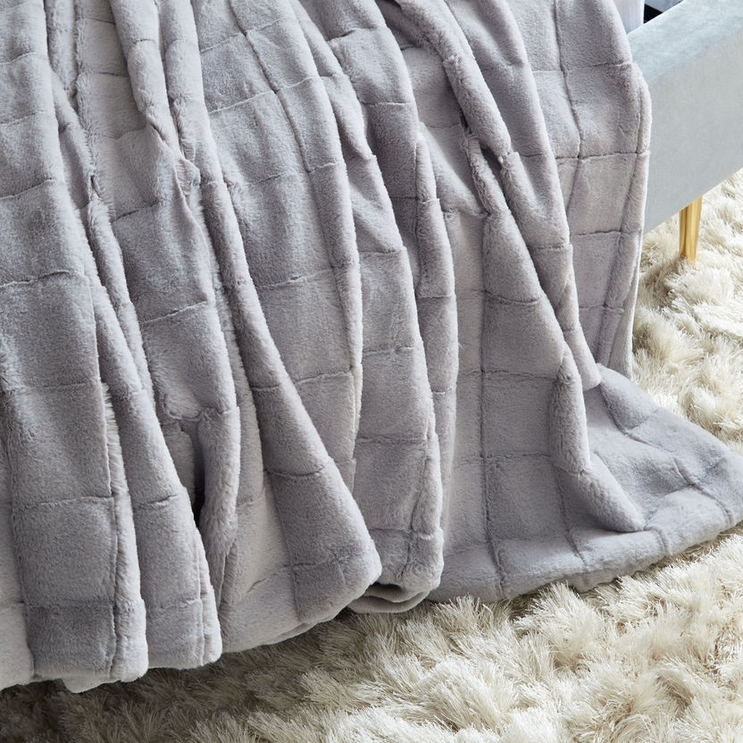 Lia Faux Fur Double Layer Twin Blanket - 150x200 cm-Blankets-image-5