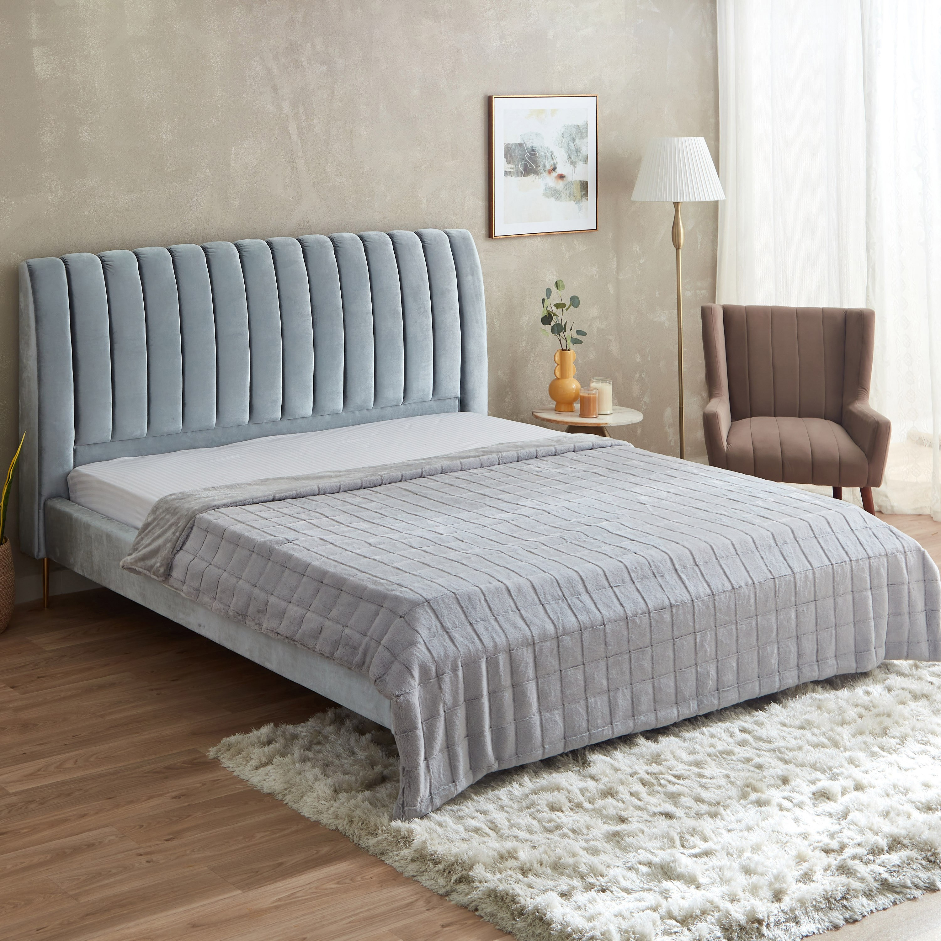 Lia Faux Fur Queen Double Layer Blanket - 220x200 cm-hbxhomeware-hbxbedroom-image-1