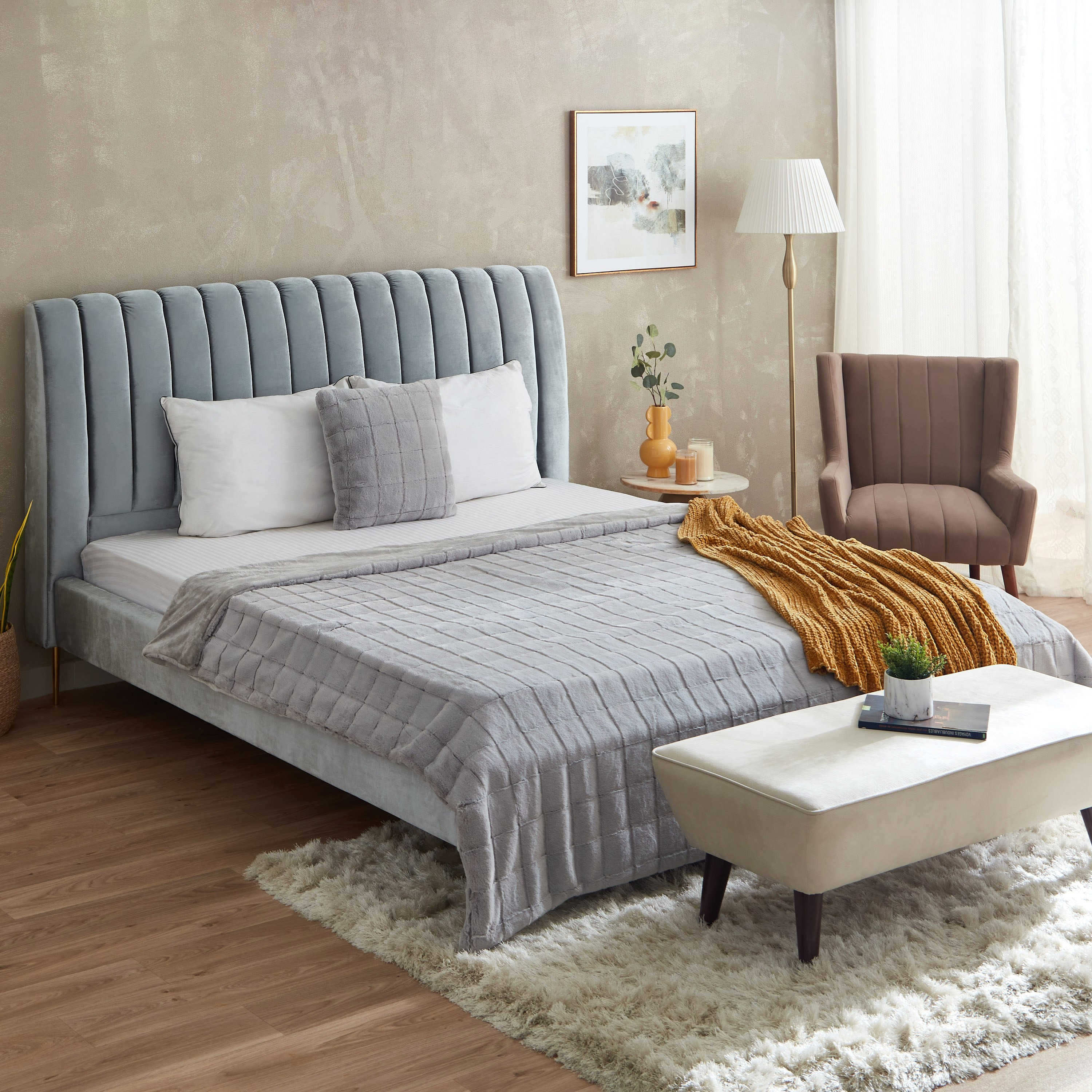 Lia Faux Fur Queen Double Layer Blanket - 220x200 cm-hbxhomeware-hbxbedroom-image-7