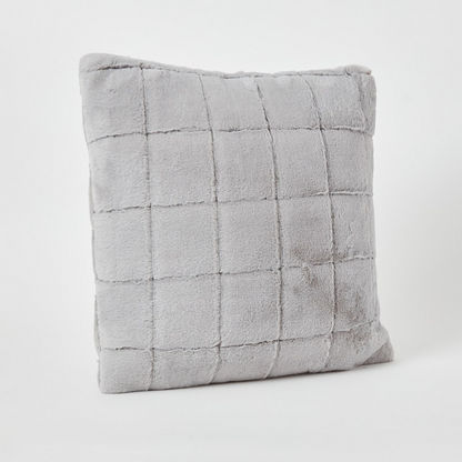 Lia Faux Fur Filled Cushion - 45x45 cms