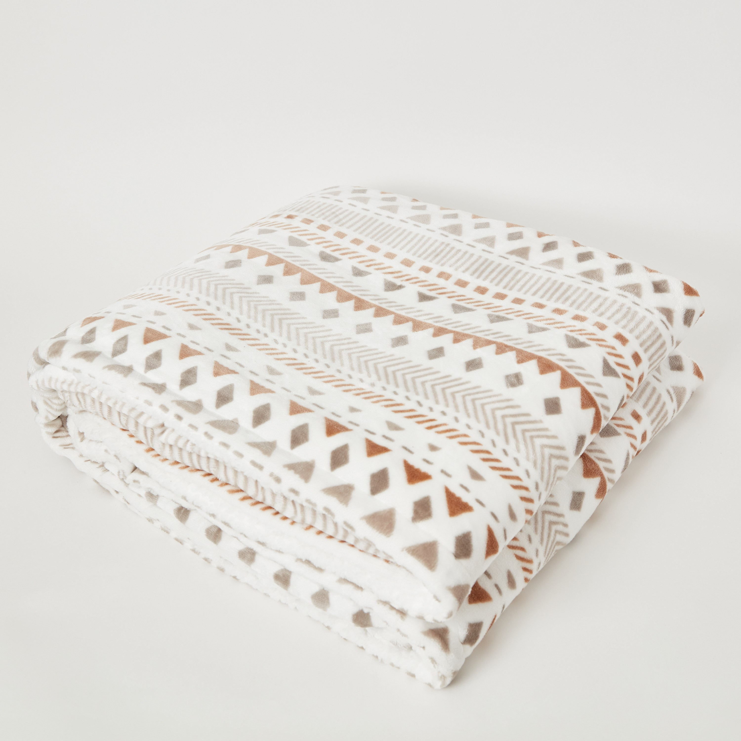 بطانية فلانيل شيربا كوين بطبعات سامارا من براكستون - 200x220 سم-hbxhomeware-hbxbedroom-image-8