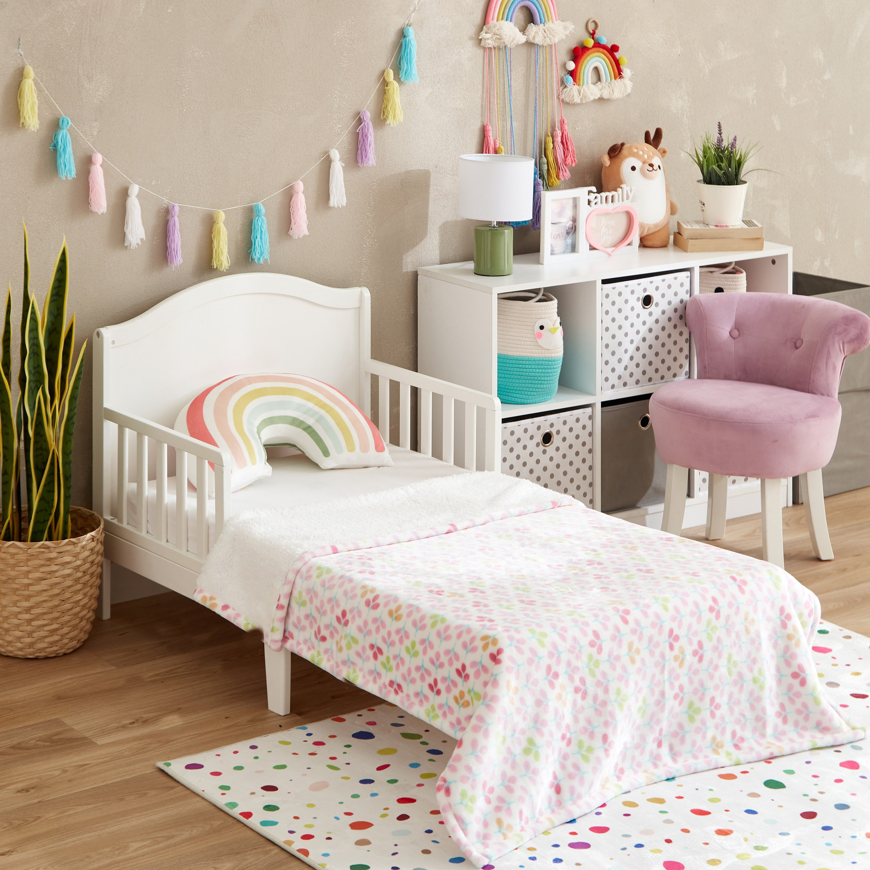 Fleur Flannel and Sherpa Floral Blanket - 100x150 cm-hbxhomeware-hbxkidsandyouth-image-5