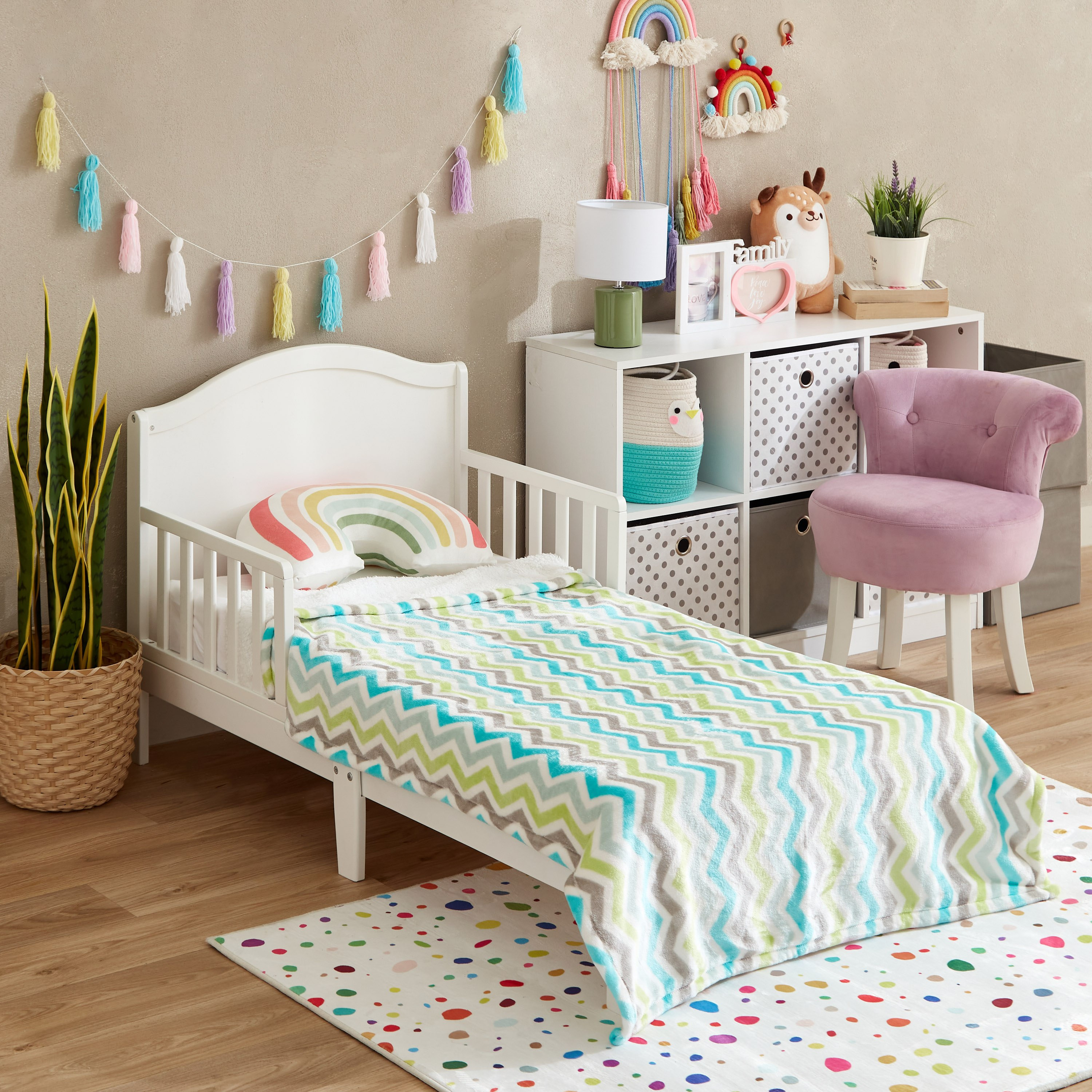 بطانية فلانيل وشيربا شيفرون من فلور - 100 × 150 سم-hbxhomeware-hbxkidsandyouth-image-5