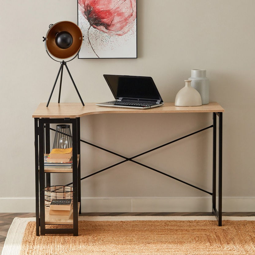 Urban Indi Left Facing Folding Corner Desk-Desks-image-1