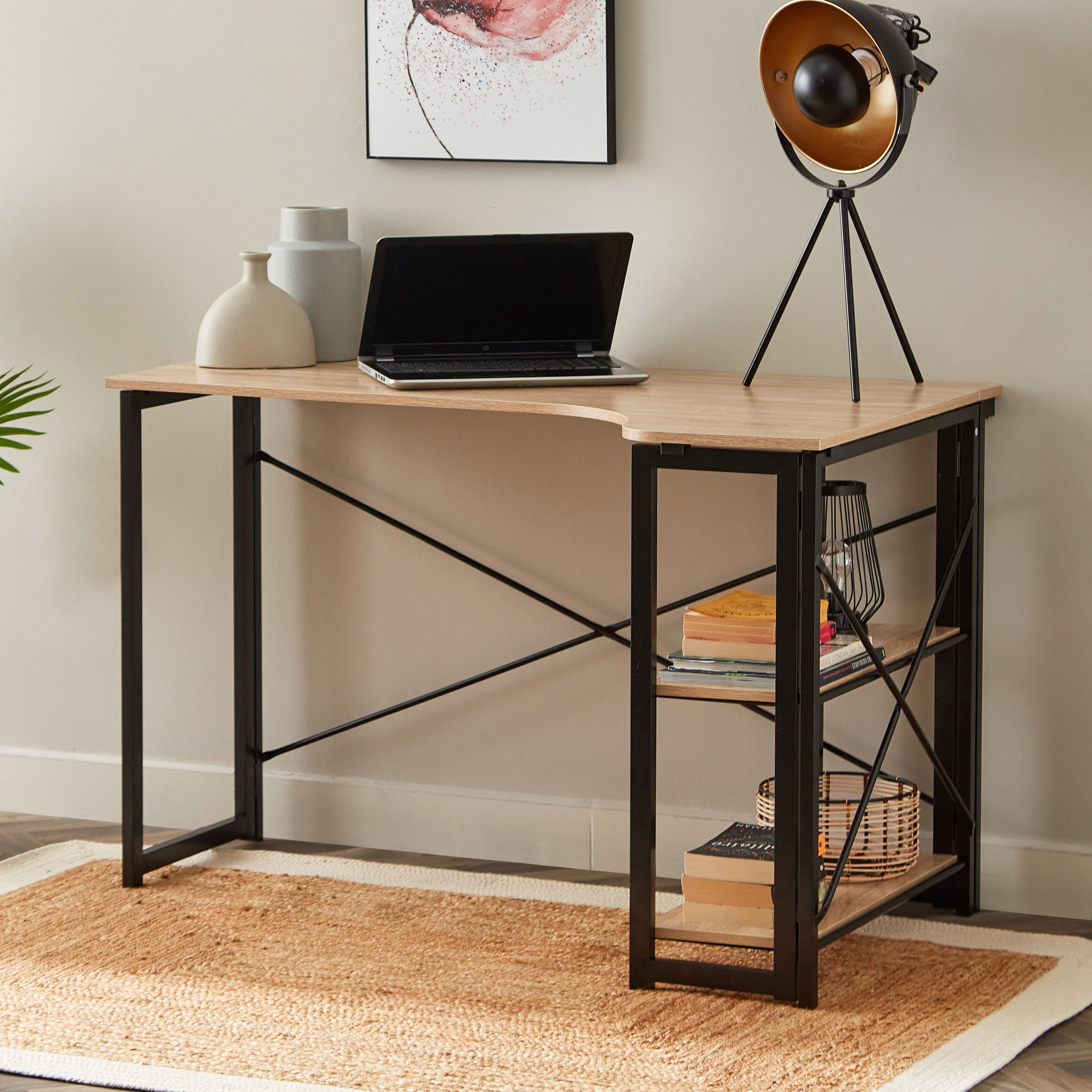 مكتب ركني يمين قابل للطي من أوربان إندي-hbxfurniture-office-desks-image-1