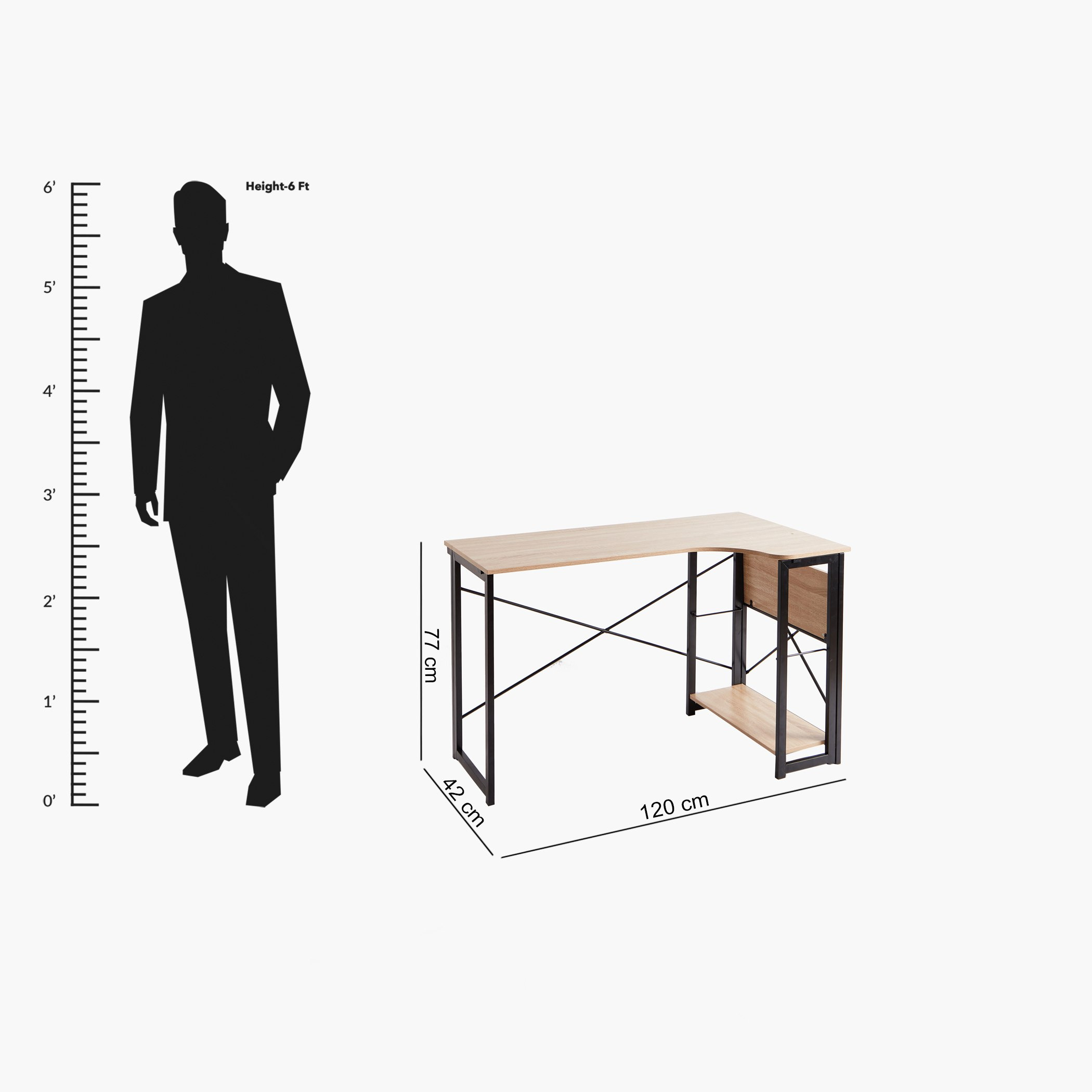مكتب ركني يمين قابل للطي من أوربان إندي-hbxfurniture-office-desks-image-11