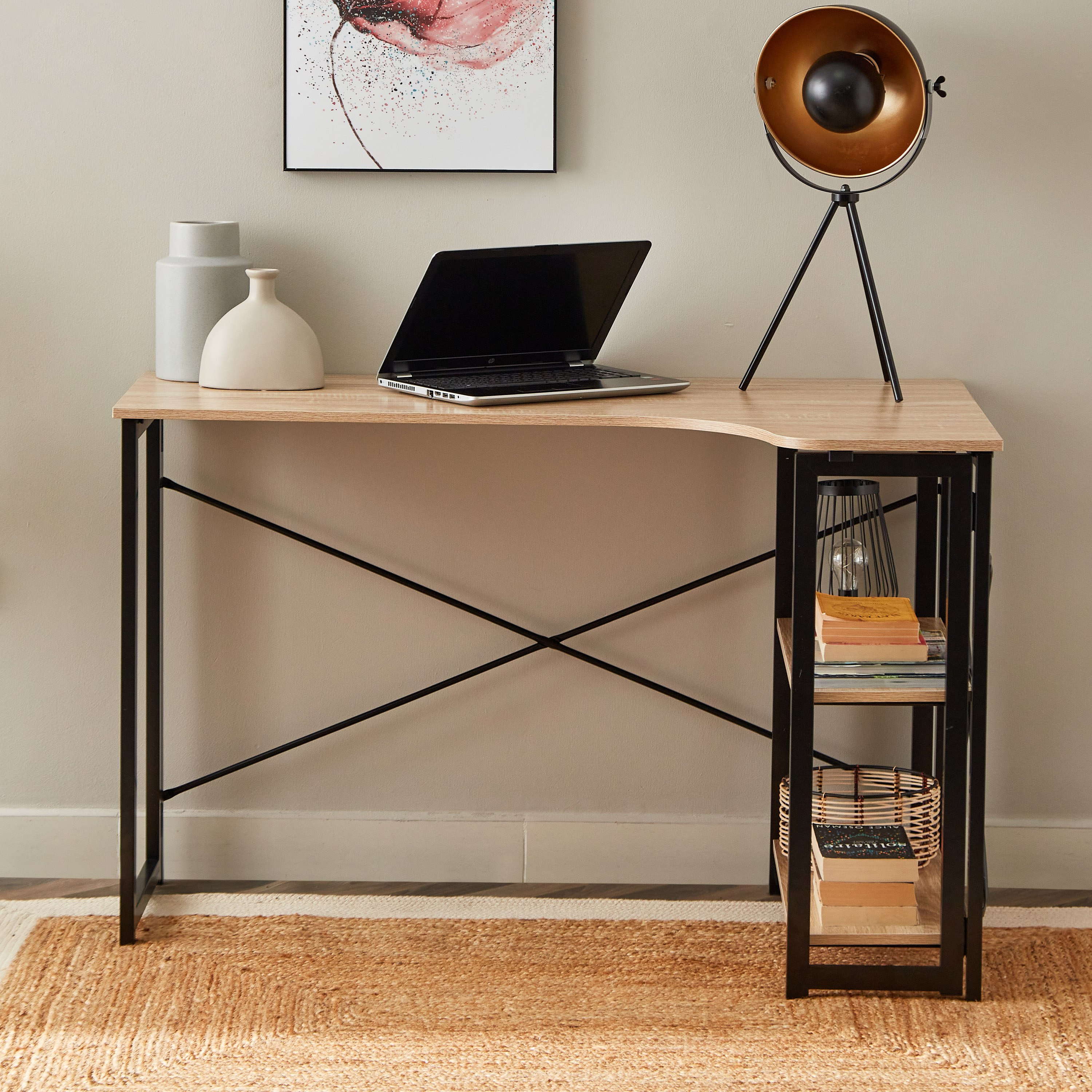 مكتب ركني يمين قابل للطي من أوربان إندي-hbxfurniture-office-desks-image-2