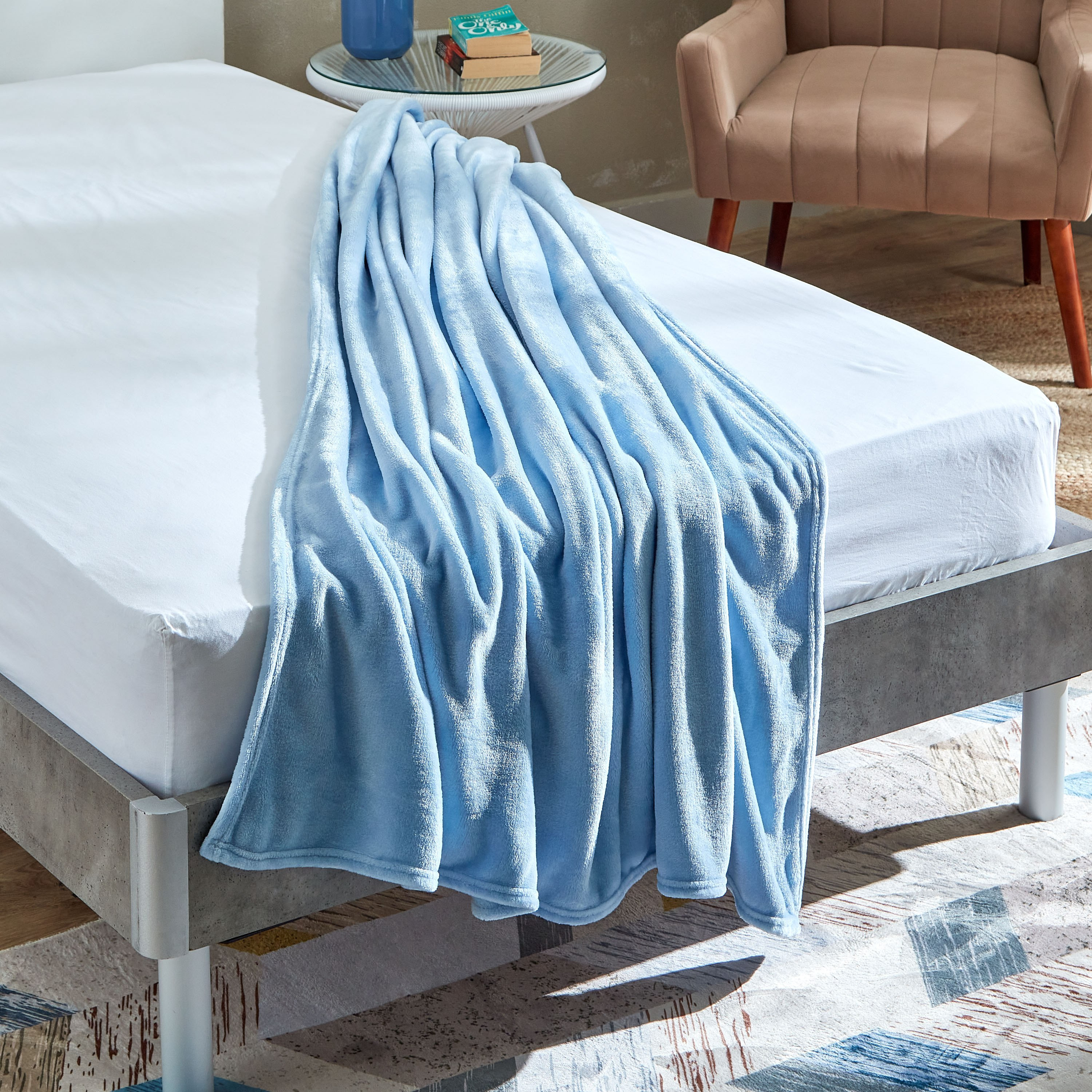 بطانية فلانيل مزدوجة سادة من نوفا - 200x140 سم-hbxhomeware-hbxbedroom-image-4